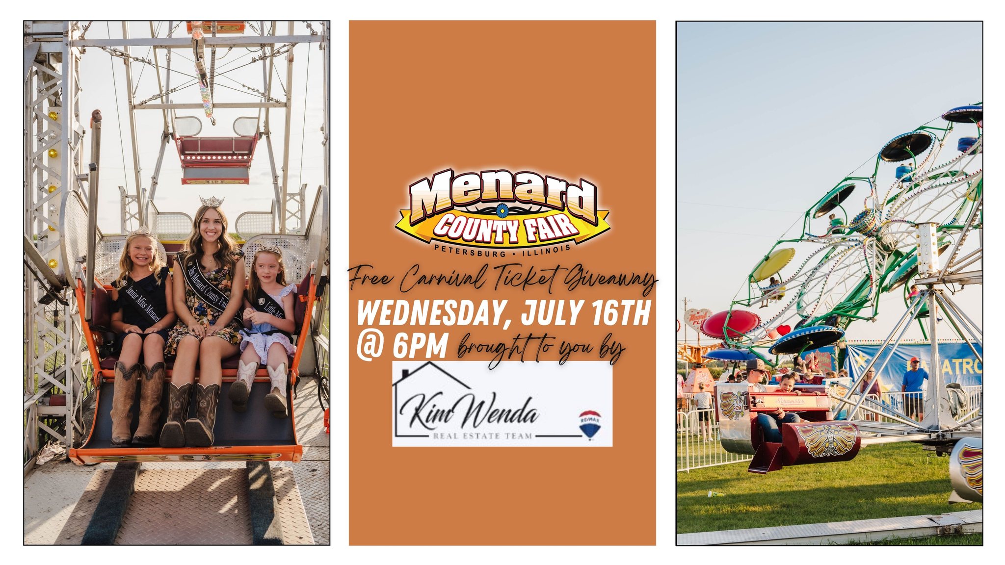 FREE CARNIVAL TICKETS! - Courtesy of Kim Wenda RE/MAX - 2025 Menard ...