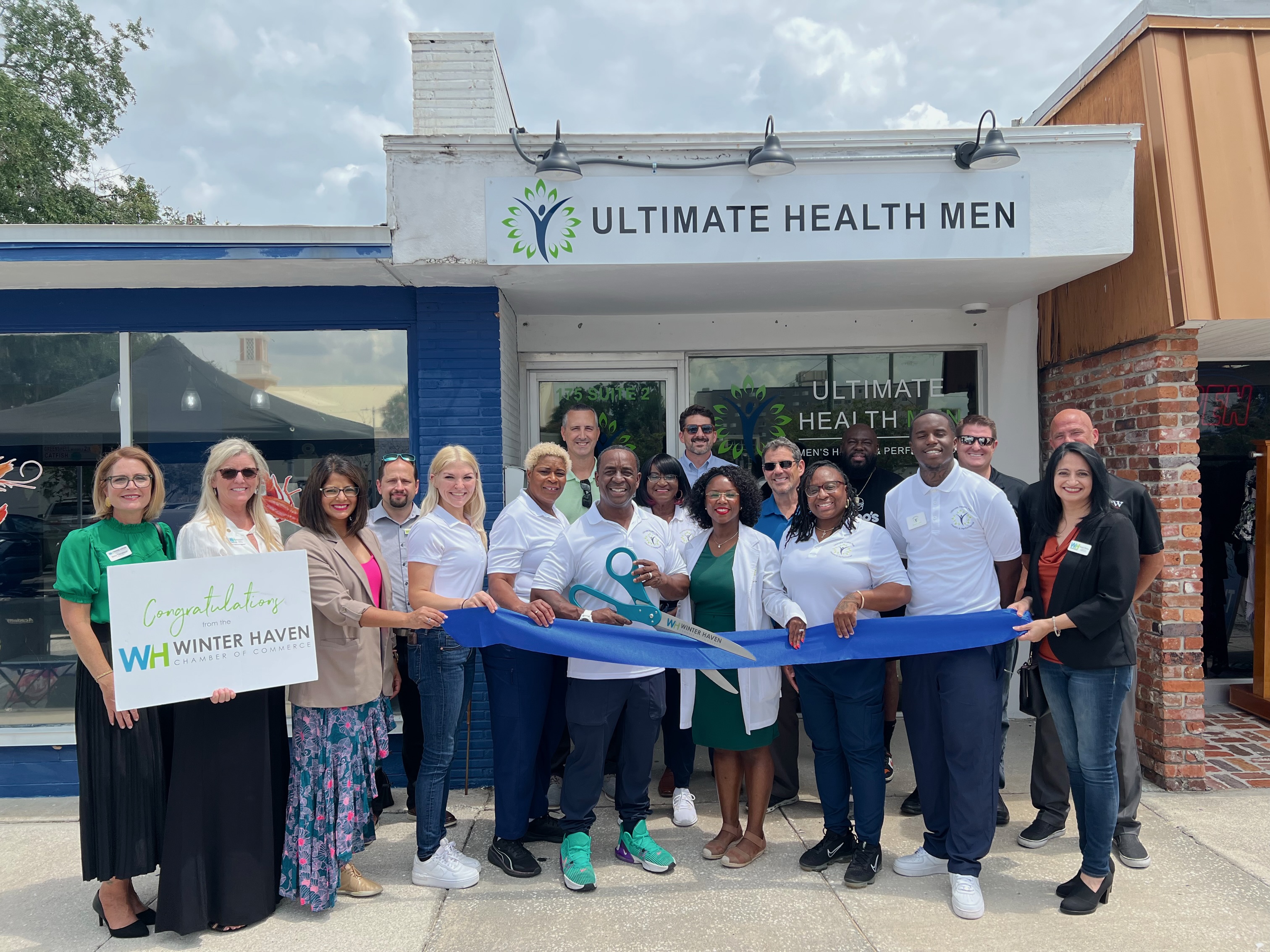 Today we hosted the official ribbon cutting for Ultimate Health Men- Winter Haven!! 🎊💙 Ultimate Health Men specializes in Testosterone Therapy, ED Treatment, Weight Loss, IV Therapy, and Primary Care. Their team