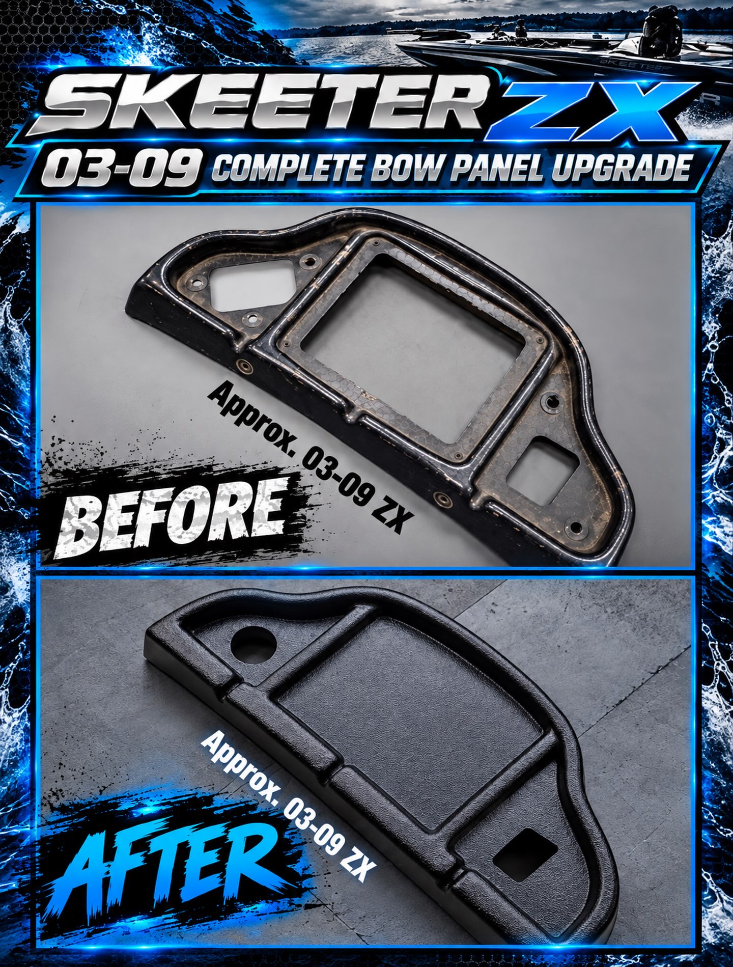 Skeeter ZX 2004-2009 bow panel replacement