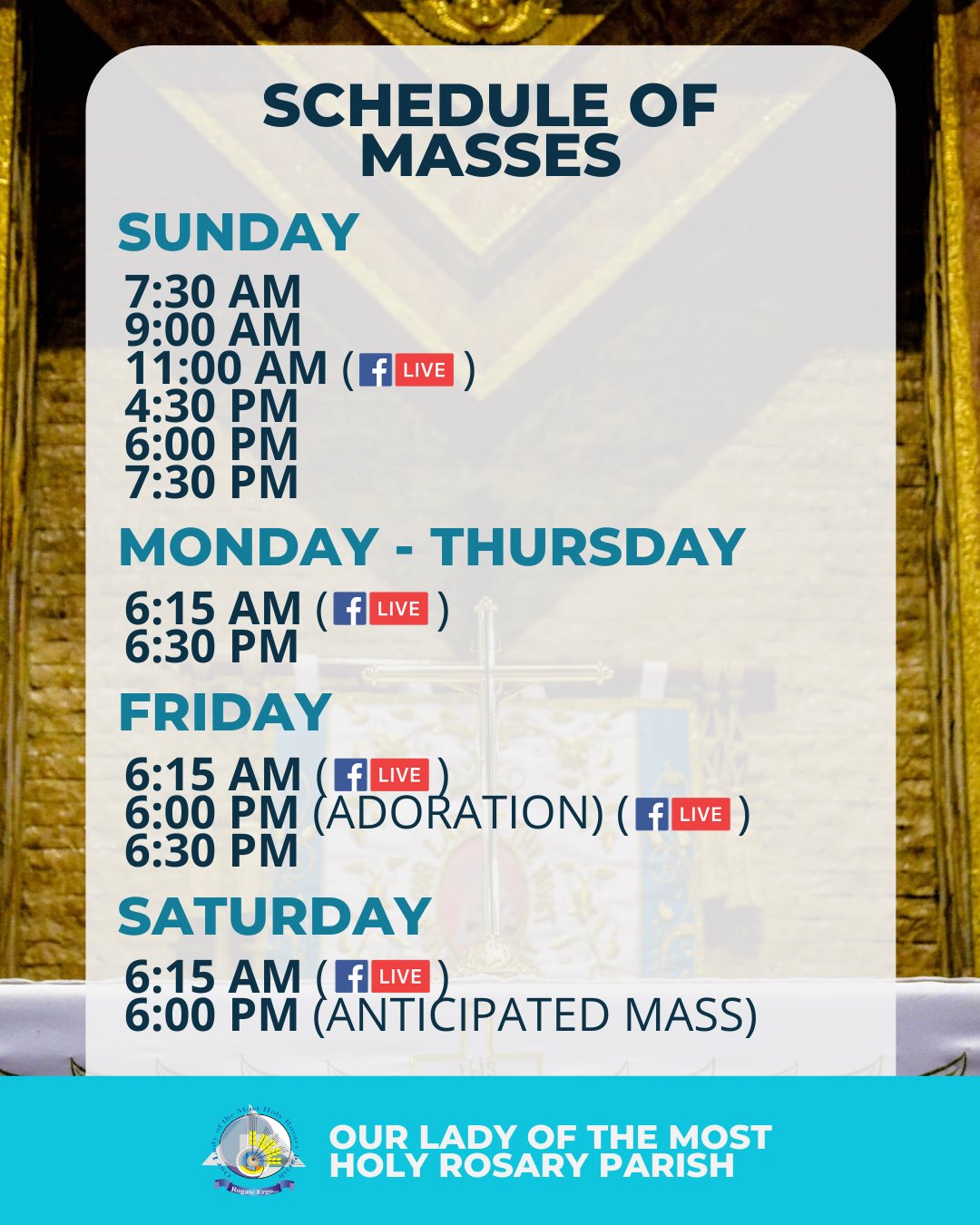 Our Lady of the... - Our Lady of the Most Holy Rosary Parish | Facebook