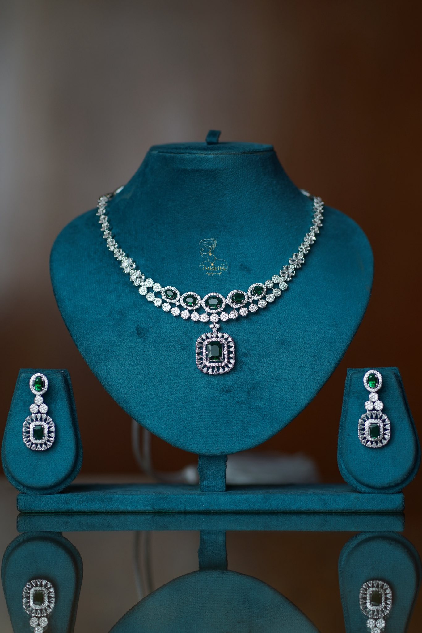 Premium Original Diamond Cut Neckpiece Sets with Triple-A Star Cut 