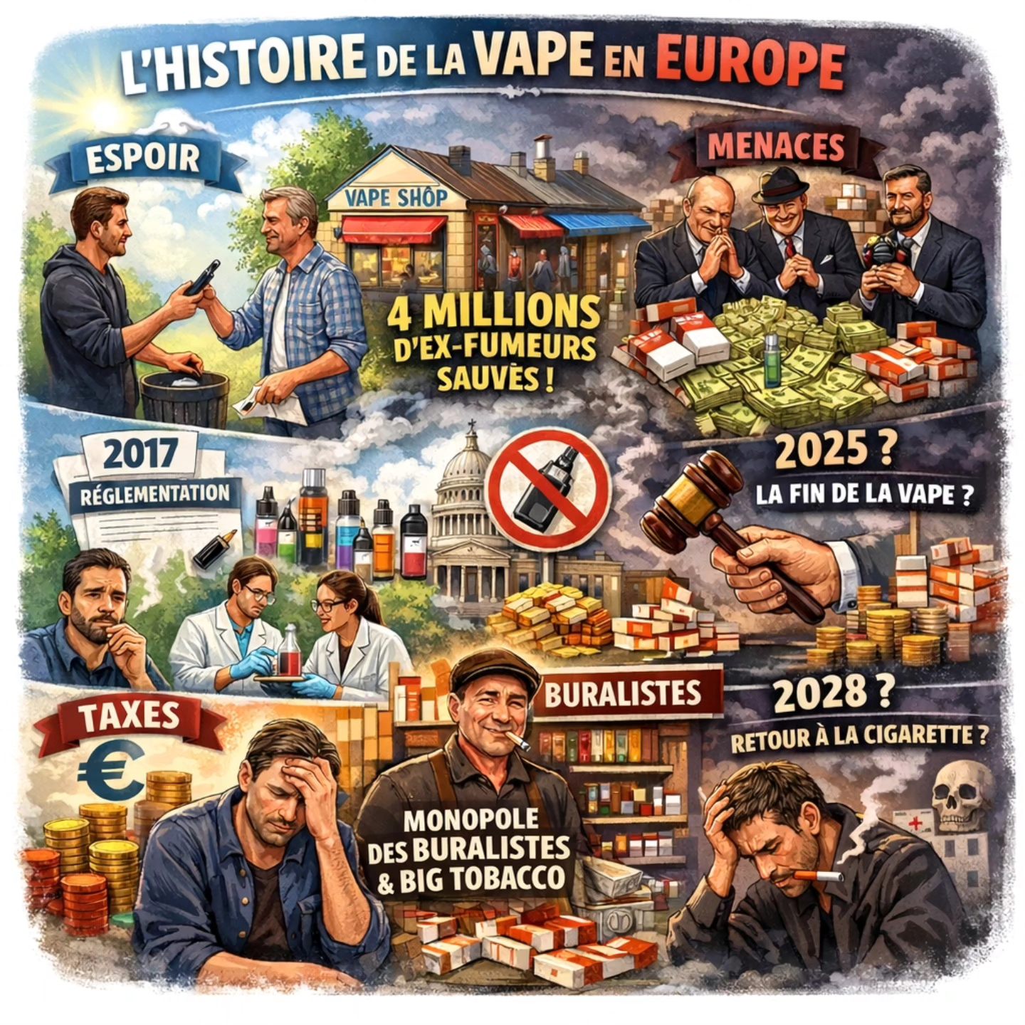 Brumes - En 15 ans, la vape est passée de gadget à l’outil le plus ...