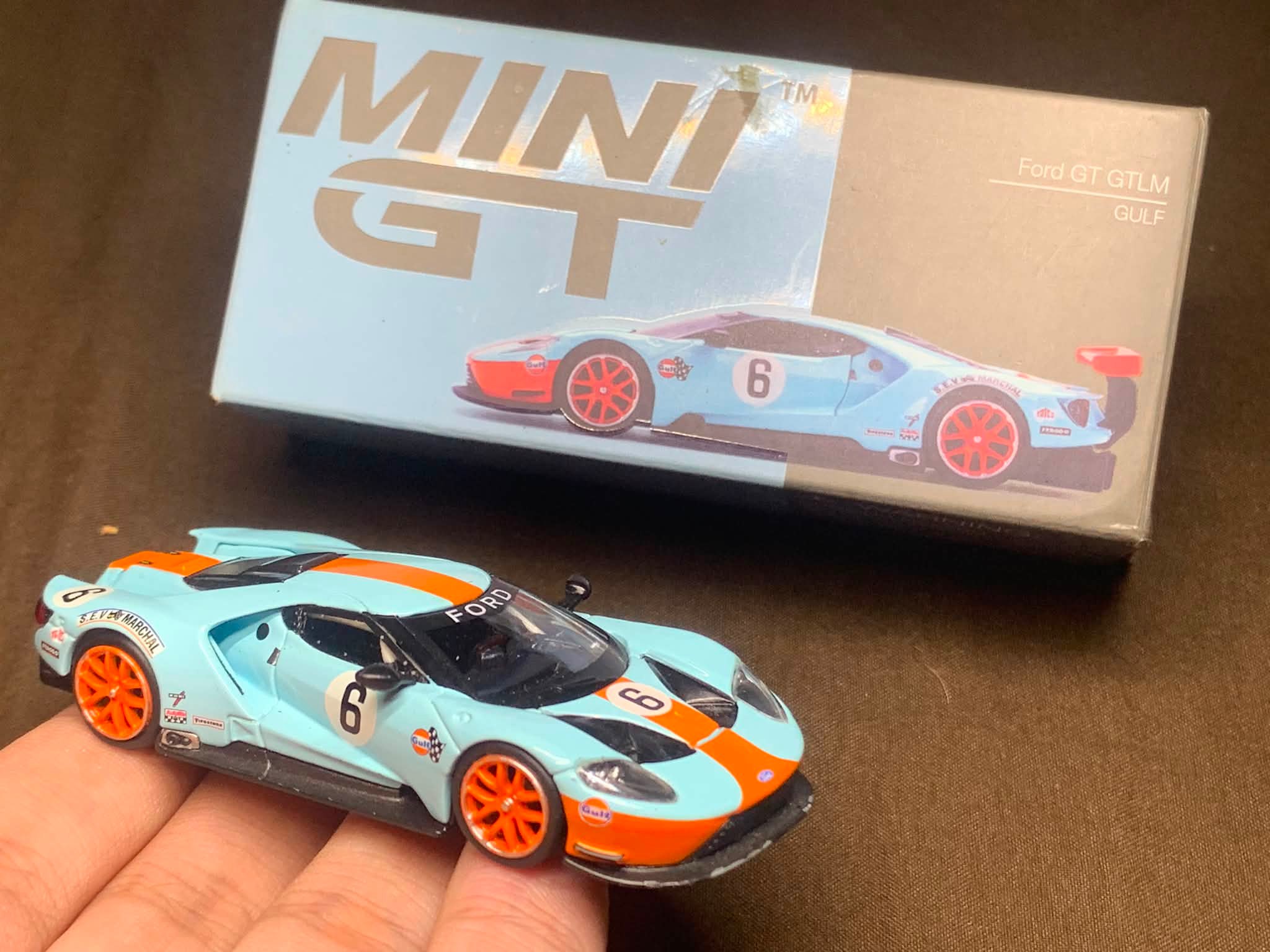 Mini GT Gulf Ford GTLM diecast model