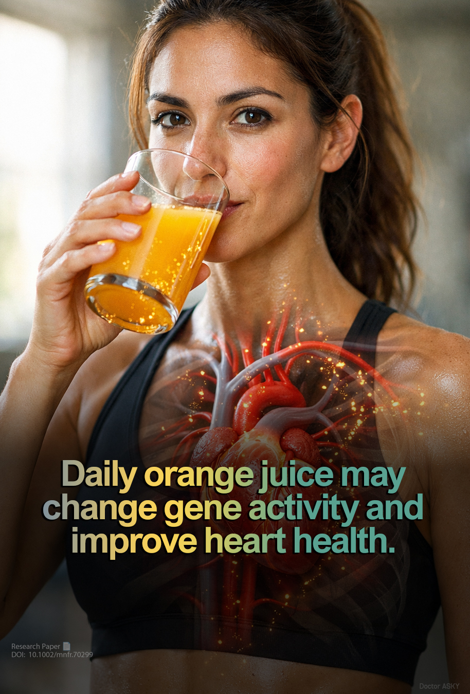A new study published in Molecular Nutrition & Food Research found that drinking about two cups of 100% orange juice daily for two months can change gene activity in immune cells linked