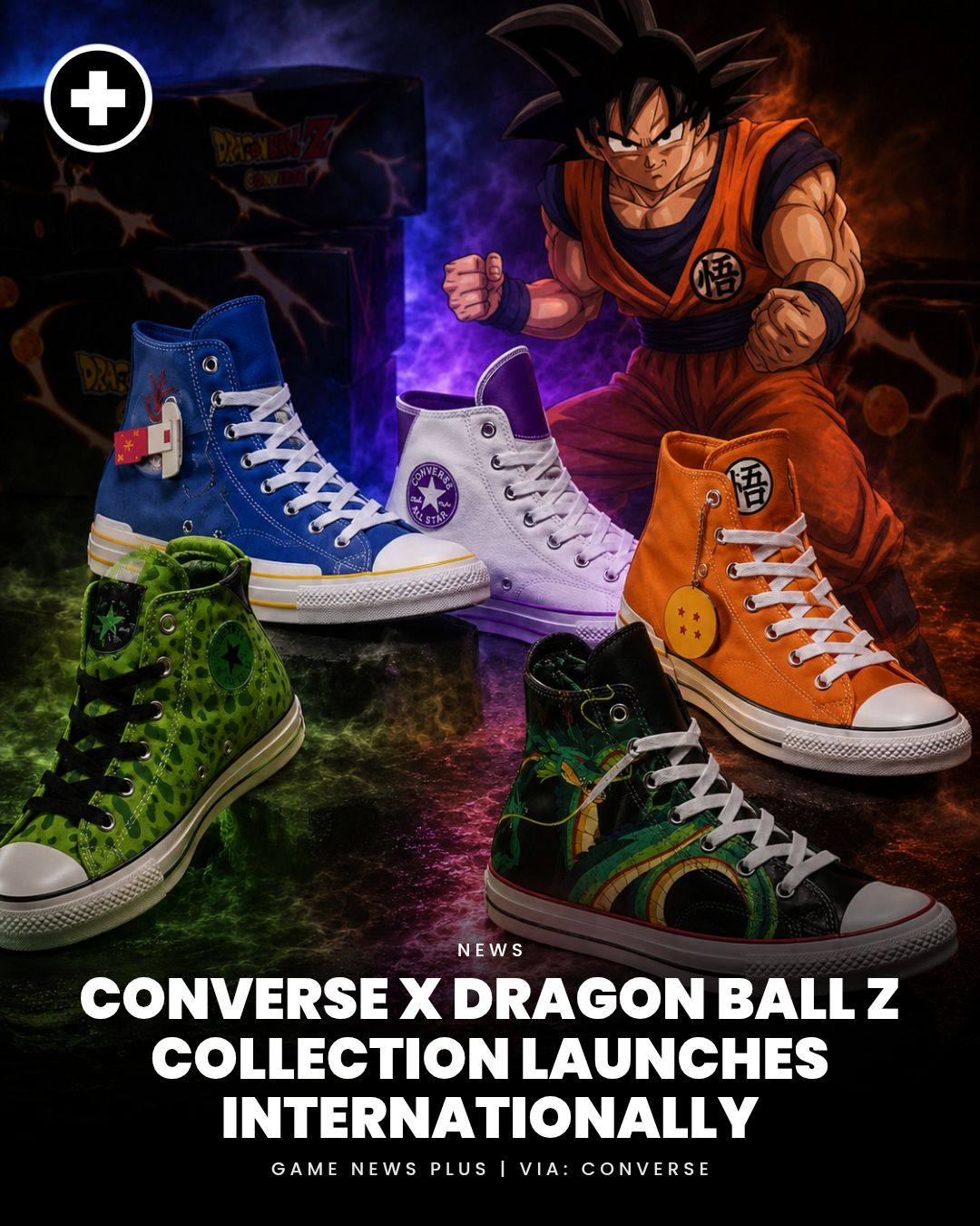 Converse and Dragon Ball Z have teamed up for a new collection