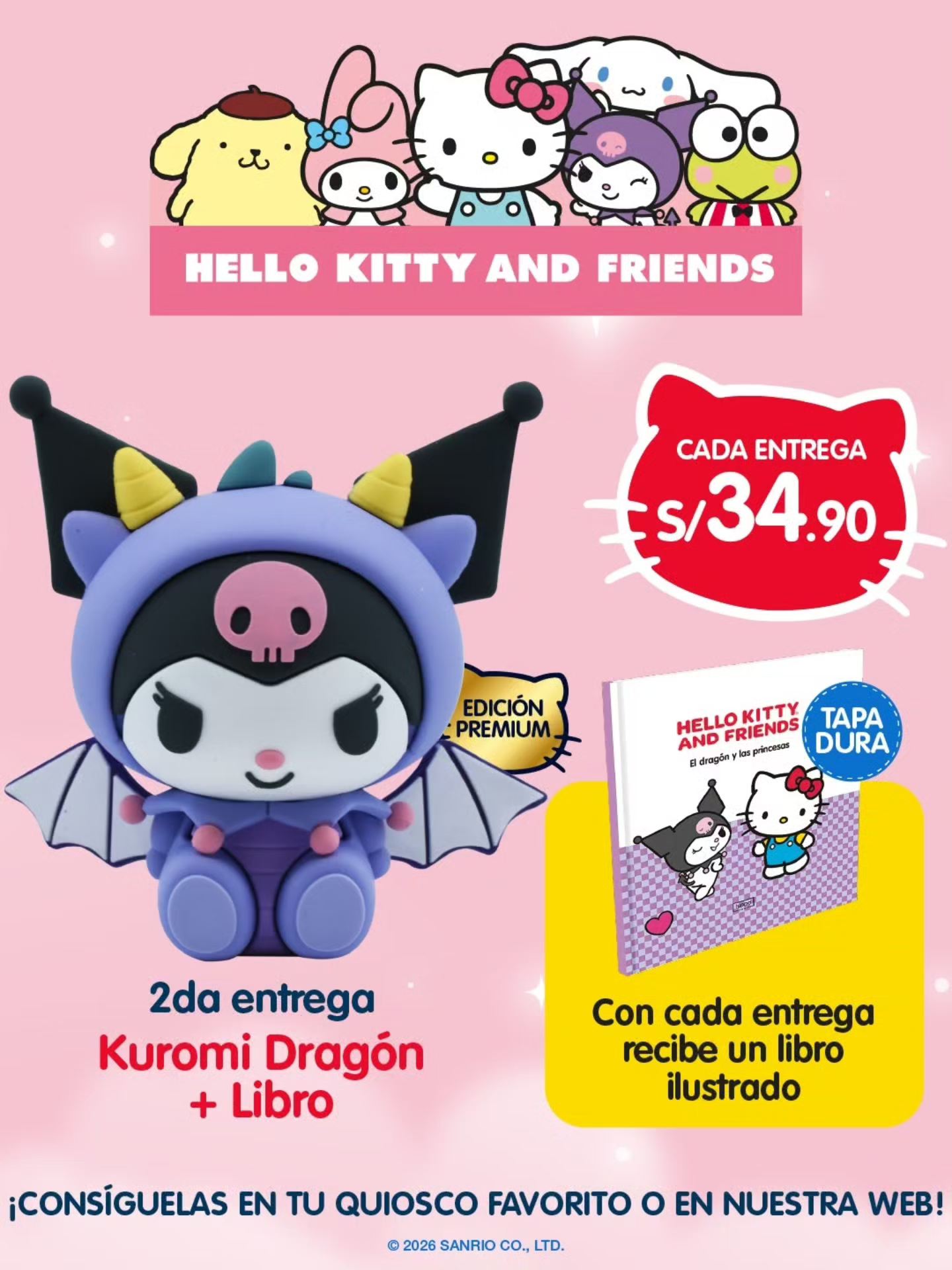 🐉🖤🦊💗 ¡La magia continúa con dos nuevas entregas de Hello Kitty