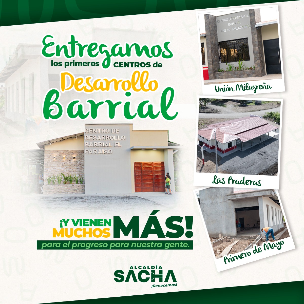 Alcaldía - 🏗️🤝 𝐌𝐚́𝐬 𝐞𝐬𝐩𝐚𝐜𝐢𝐨𝐬, 𝐦𝐚́𝐬 𝐨𝐩𝐨𝐫𝐭𝐮𝐧𝐢𝐝𝐚𝐝𝐞𝐬 𝐩𝐚𝐫𝐚 𝐧𝐮𝐞𝐬𝐭𝐫𝐨𝐬 𝐛𝐚𝐫𝐫𝐢𝐨𝐬 ...