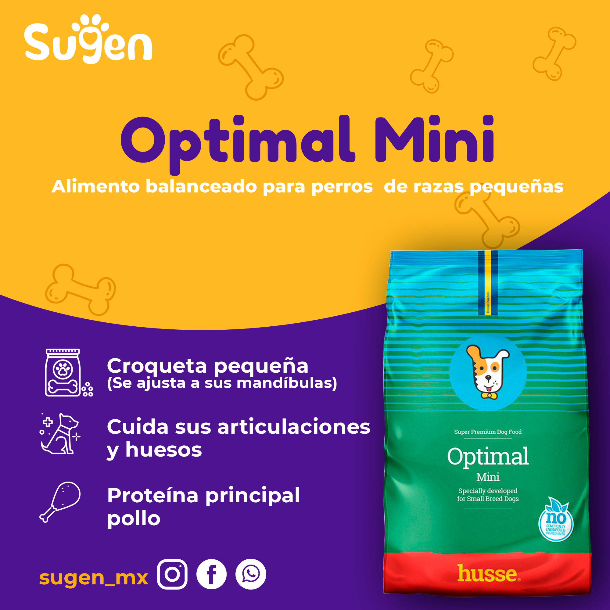 Sugen - ¿Ya conoces Optimal Mini y todos su beneficios? 🐶🥰... | Facebook