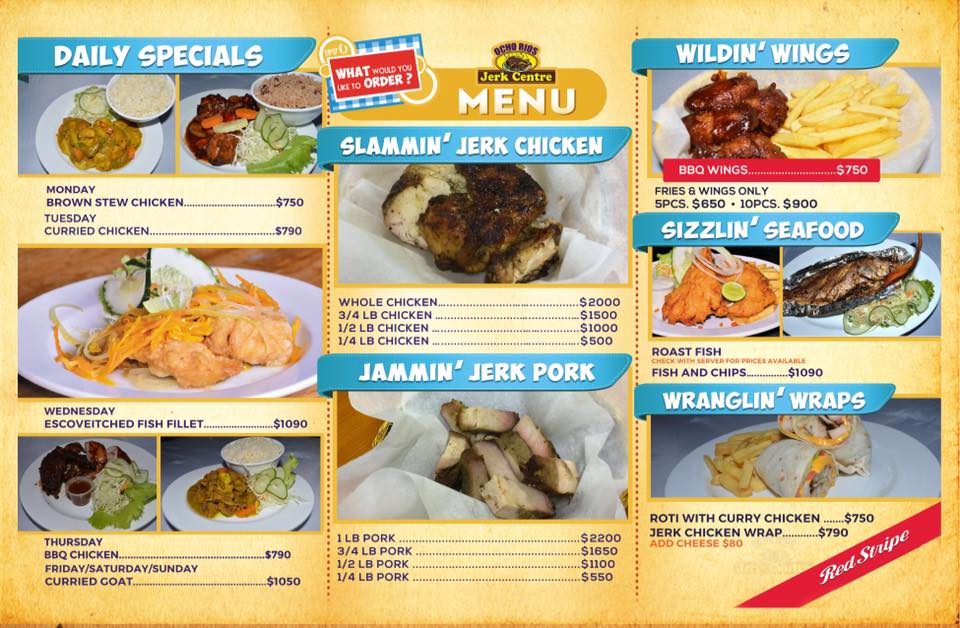 Our menu suits any occasion— #yummy - Ocho Rios Jerk Centre