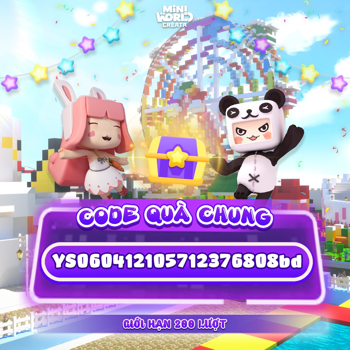 ĐẾN HẸN LẠI LÊN – CODE MINI... - Mini World: Creata Vietnam | Facebook