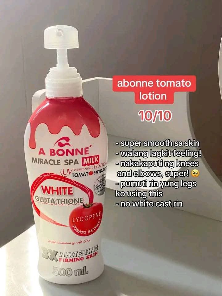 🍅✨ Abonne Tomato Lotion ✨🍅 Fresh, bright, and juicy glow for your skin 🤍 🌟 Benefits: • Helps brighten and revitalize dull skin ✨ • Deeply moisturizes for soft, smooth skin 💧