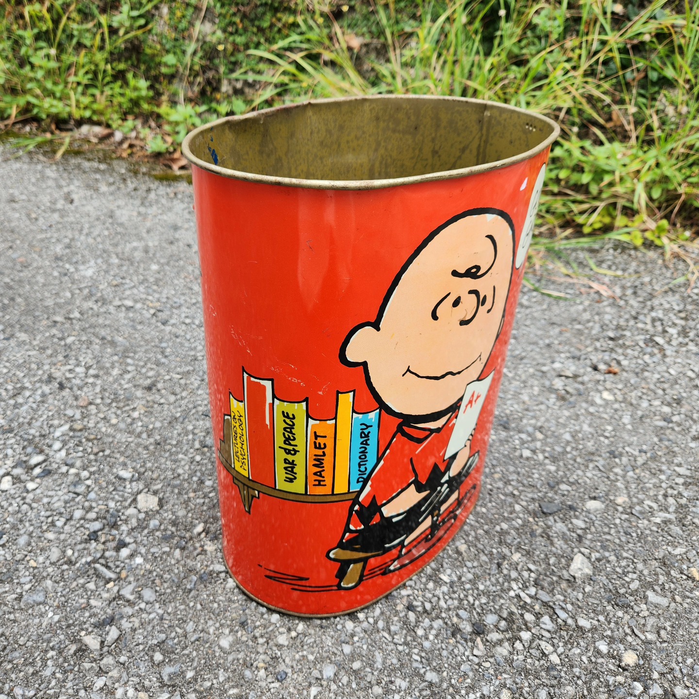 こんにちは👋😃シカゴアンティークスです 1969年 スヌーピーのTrashcan