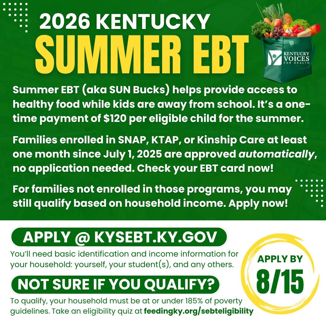 Summer EBT is happening now! Eligible families receive $120 per