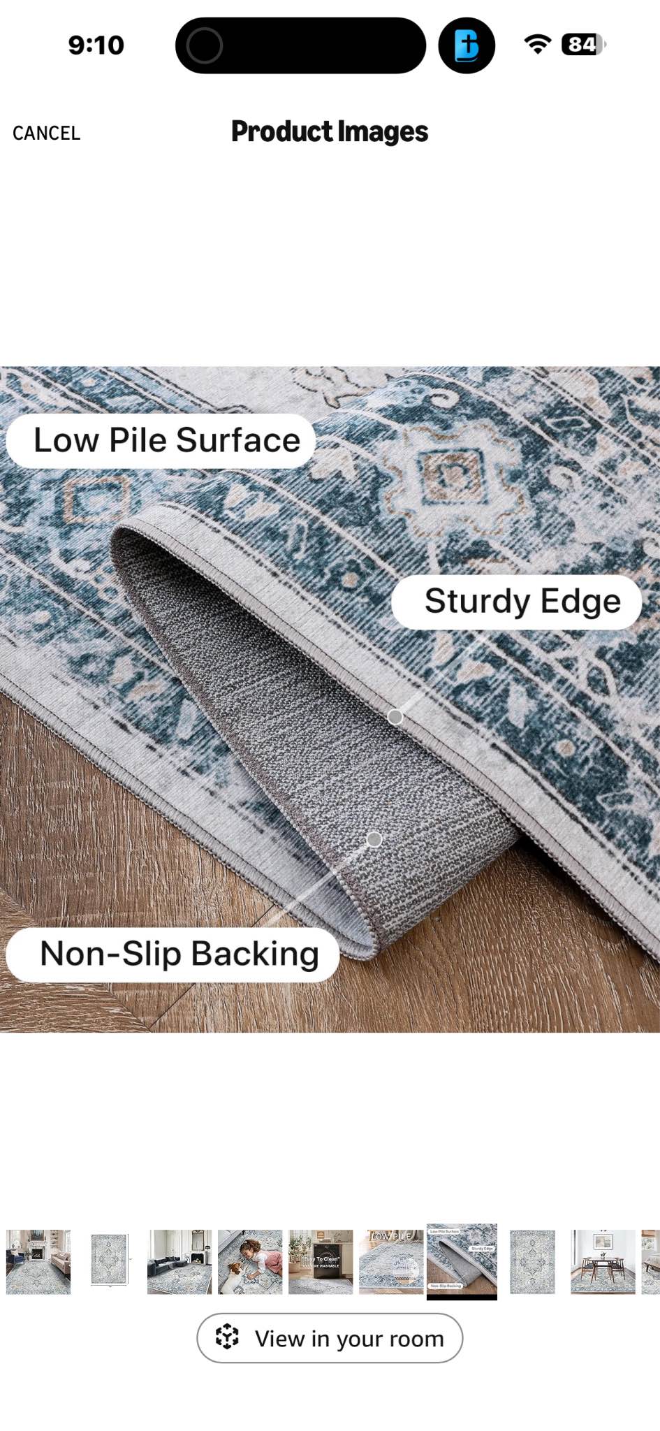 New GENIMO 9x12 Area Rugs for Living Room, Machine Washable Non Slip ...