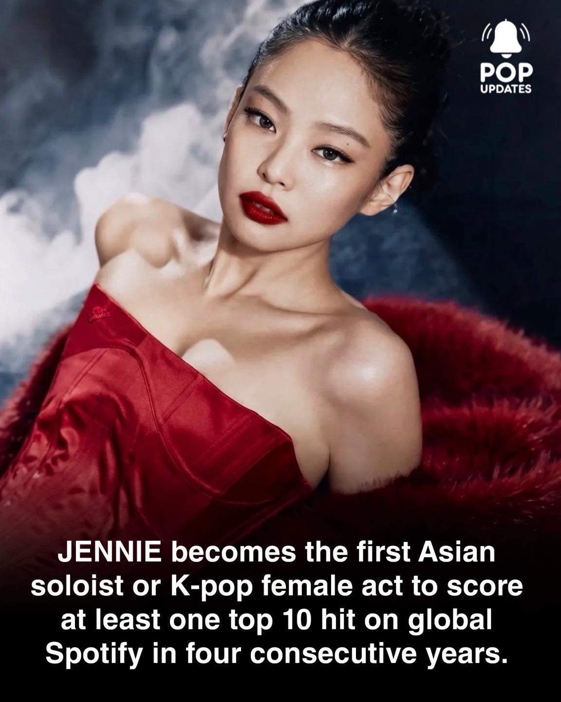 JENNIE becomes the first Asian soloist or K-pop female act to