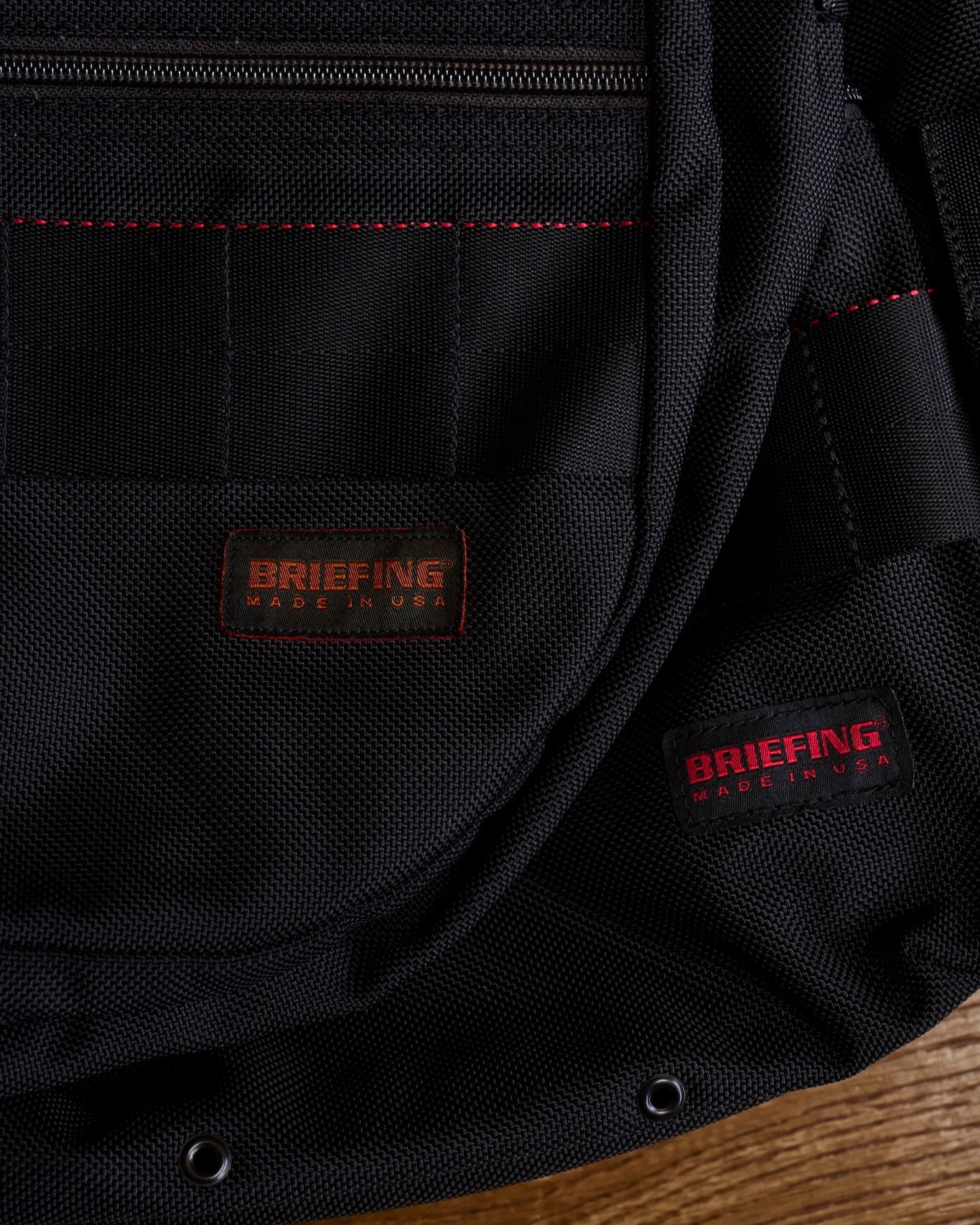 A Tactical Tote Refined by Time. Part of BRIEFING's enduring Red