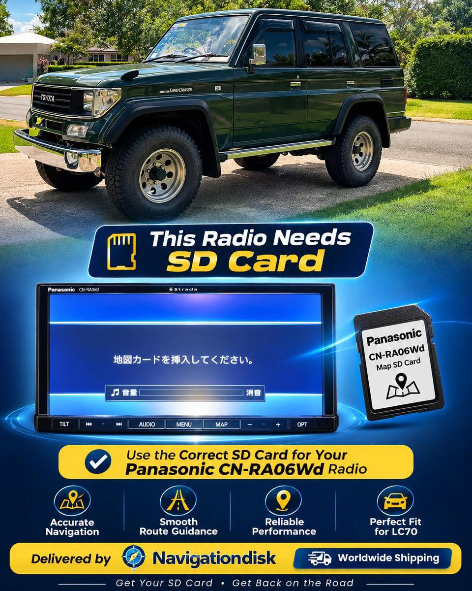 Panasonic CN-RA06 SD card for navigation system update