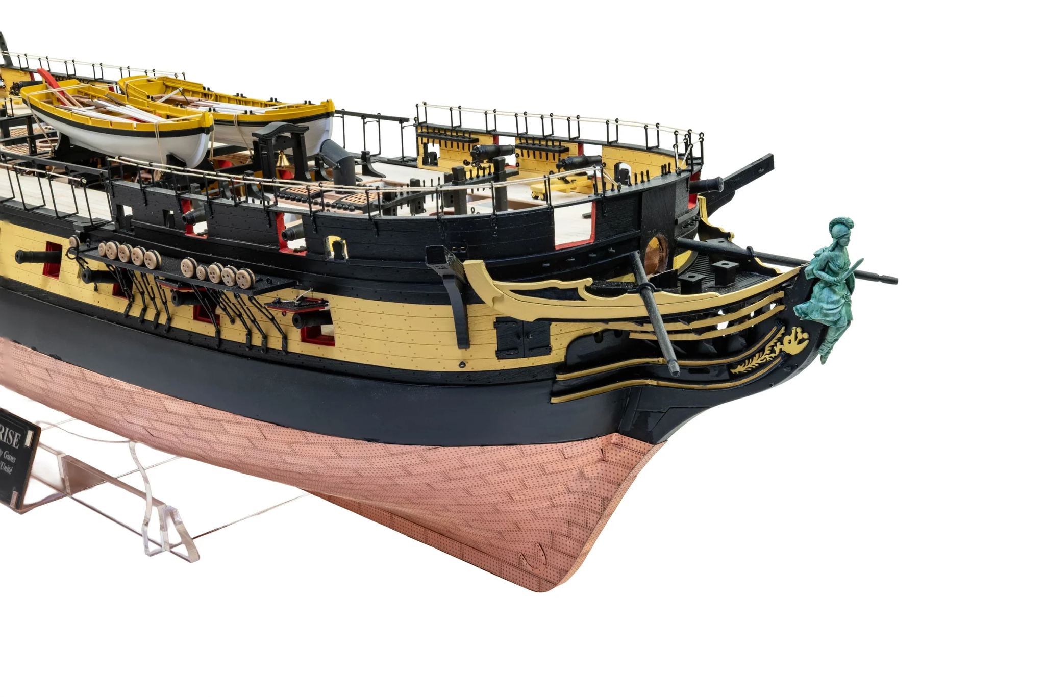 Ages - Swan class sloop HMS Fly, 1776. 1/64 scale wooden model