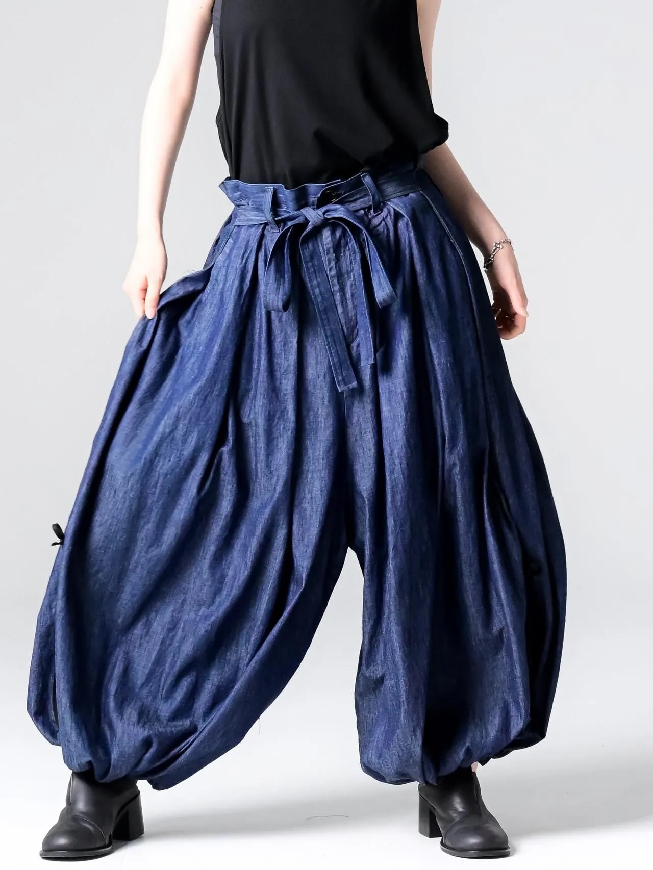 BISHOOL] 4oz Denim KIMONO Balloon Pants indigo デニムの産地