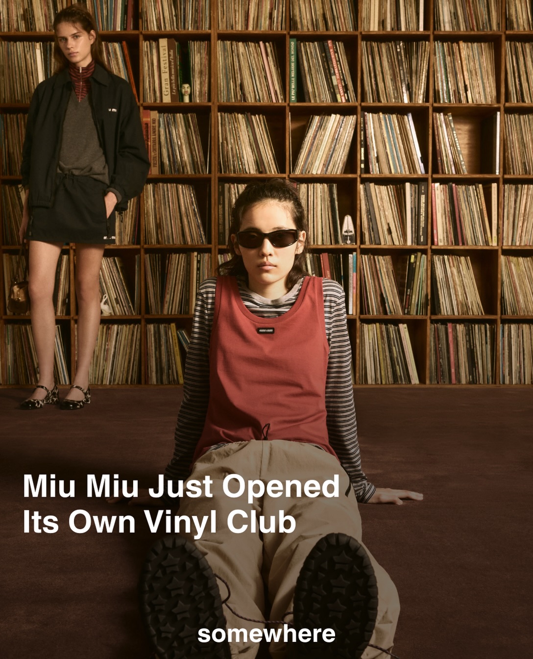 Miu Miu is turning up the volume with “Vinyl Club,” a new series