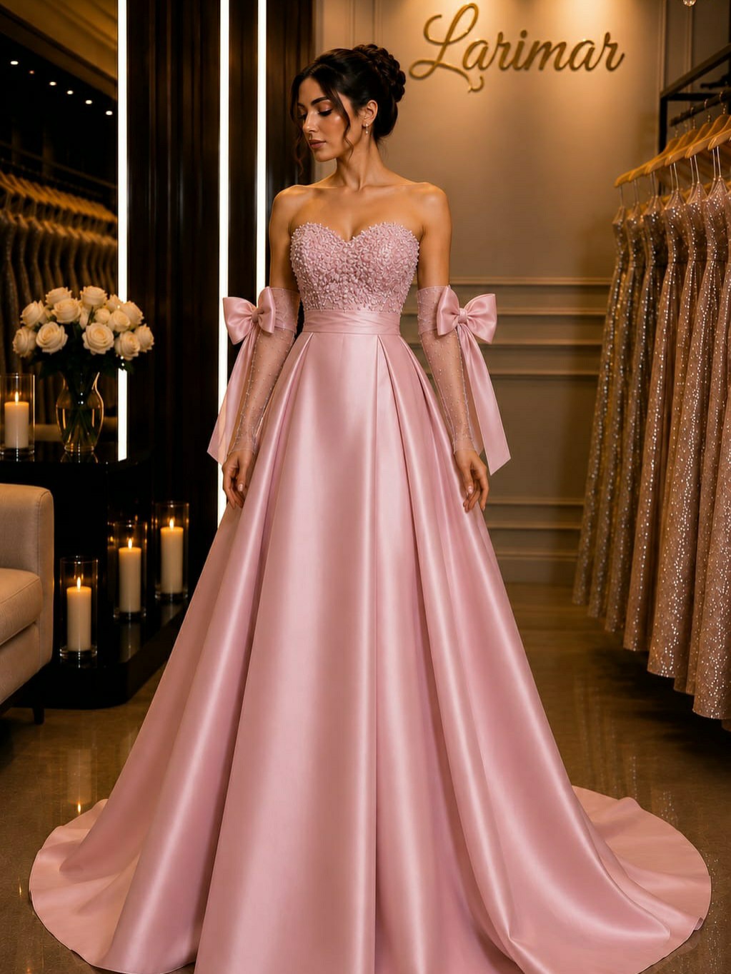 shades of pink formal dresses Princess 💓 #Overfashion #Aqua🔮 atf-oc-01.22.25