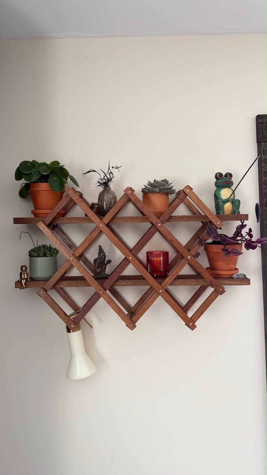 Don't pass on vintage folding wine racks at thrift stores