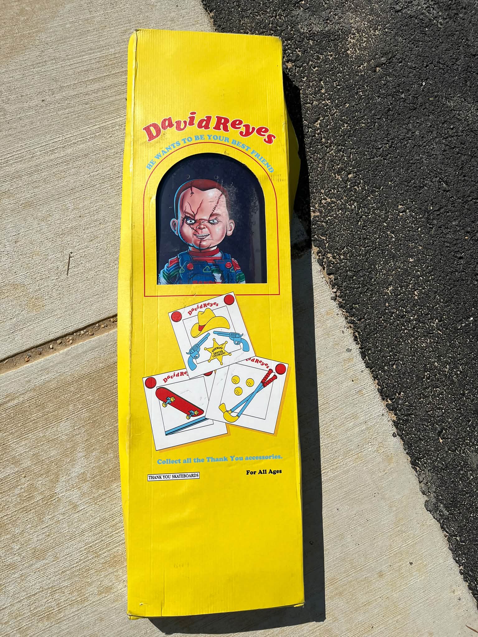 David Reyes thank you Chucky board for sale