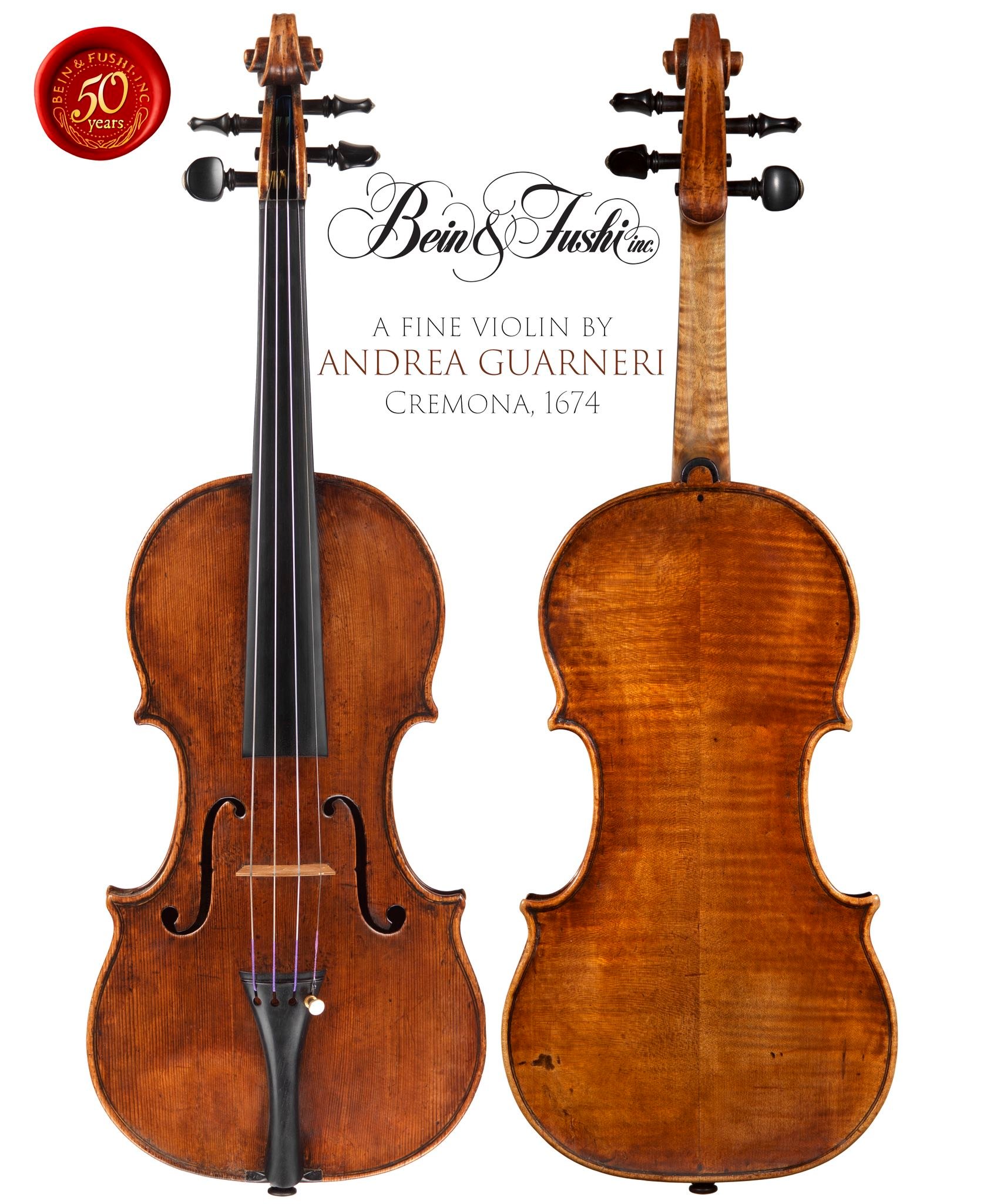 Andrea Guarneri violin from 1674 with exceptional concert power