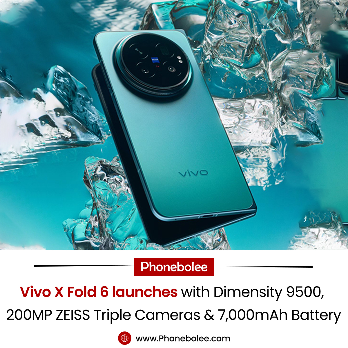 Vivo X Fold 6 - Variants: 12GB+256GB | 12GB+512GB | 16GB+512GB