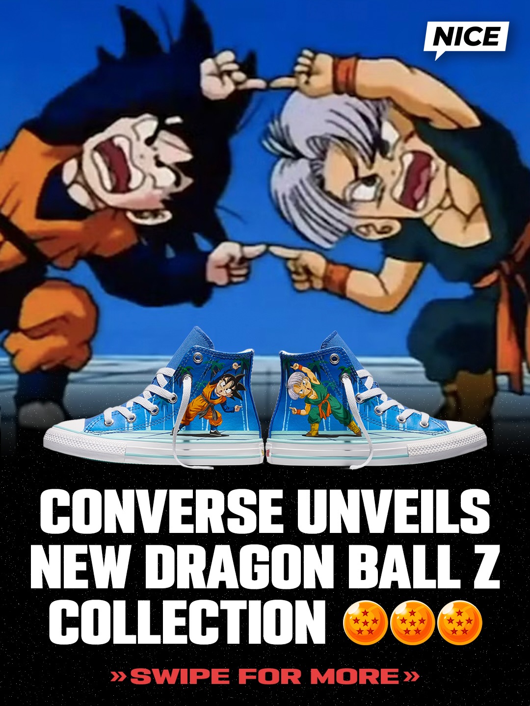 Converse and Dragon Ball Z have teamed up for a new collection