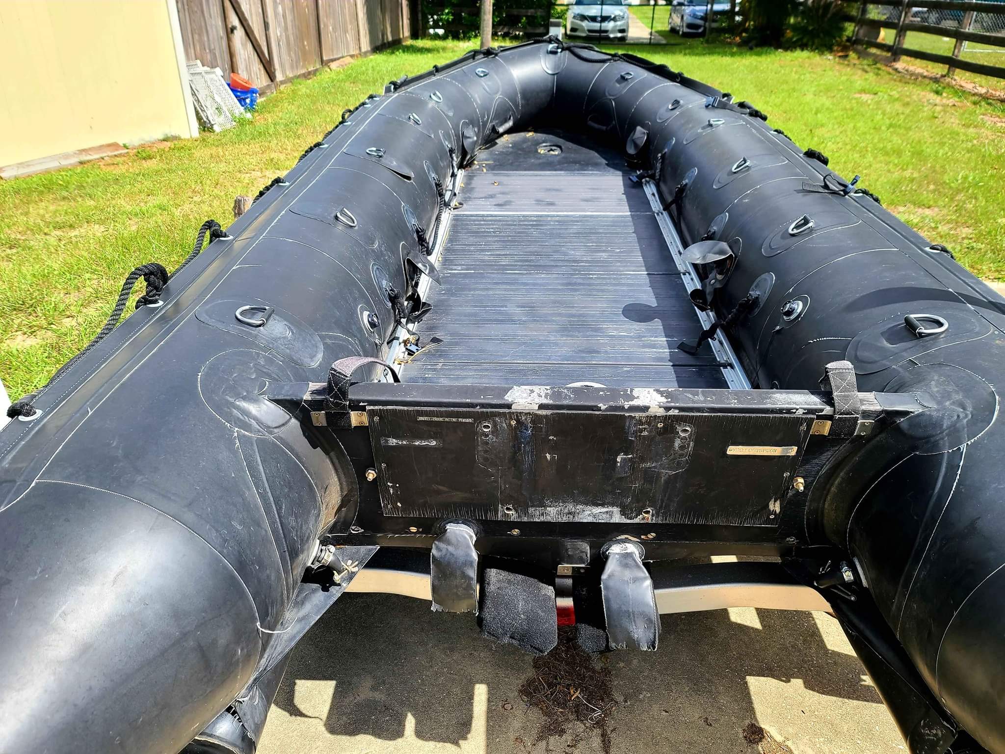 Zodiac FC470 Military Inflatable Boat With Hard AND Roll Up Deck ...