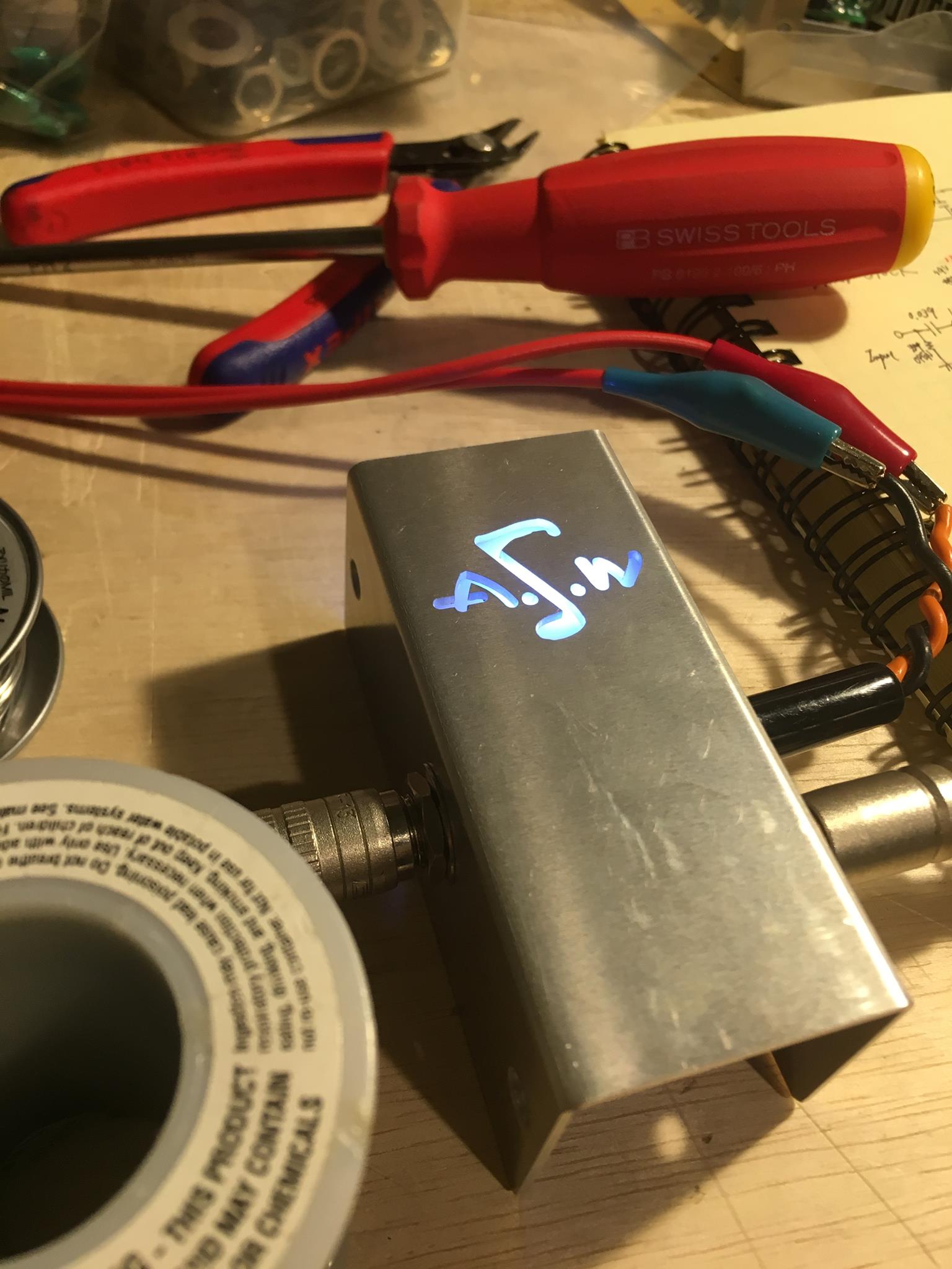 A.S.W AGDR-401 バッファ エフェクター ギター ベース A.S.W AGDR-401