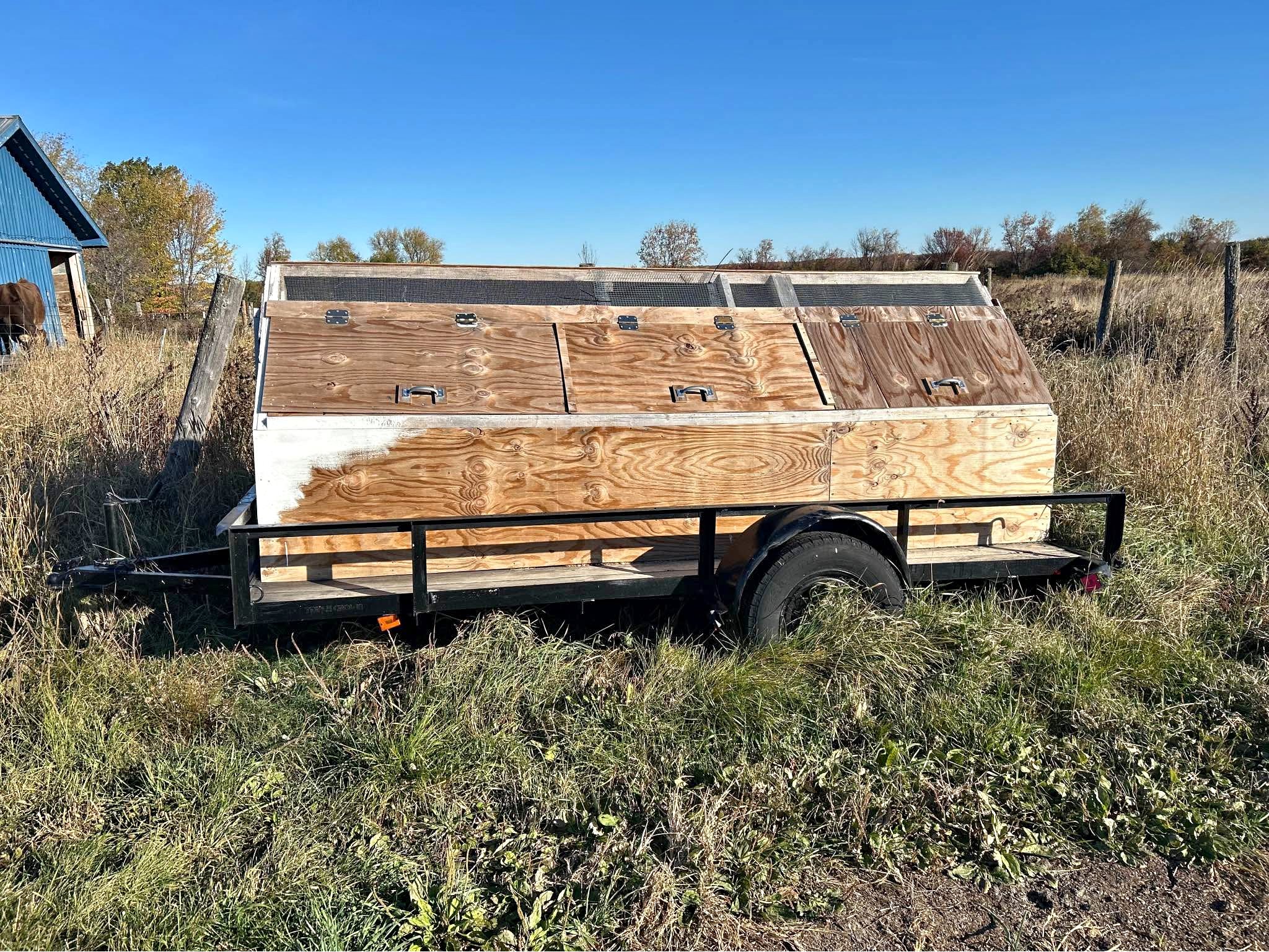 Trailer-with chicken brooder - Trailers - Ellenburg Depot, New York ...