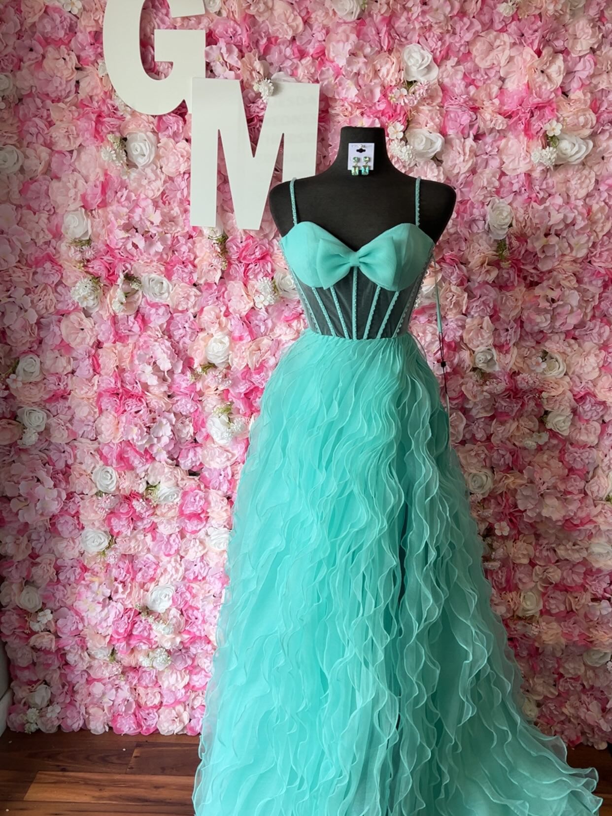 open lace back dress Sparkly Navy Blue Strapless Ruffle Layers Tulle Long Prom Dress