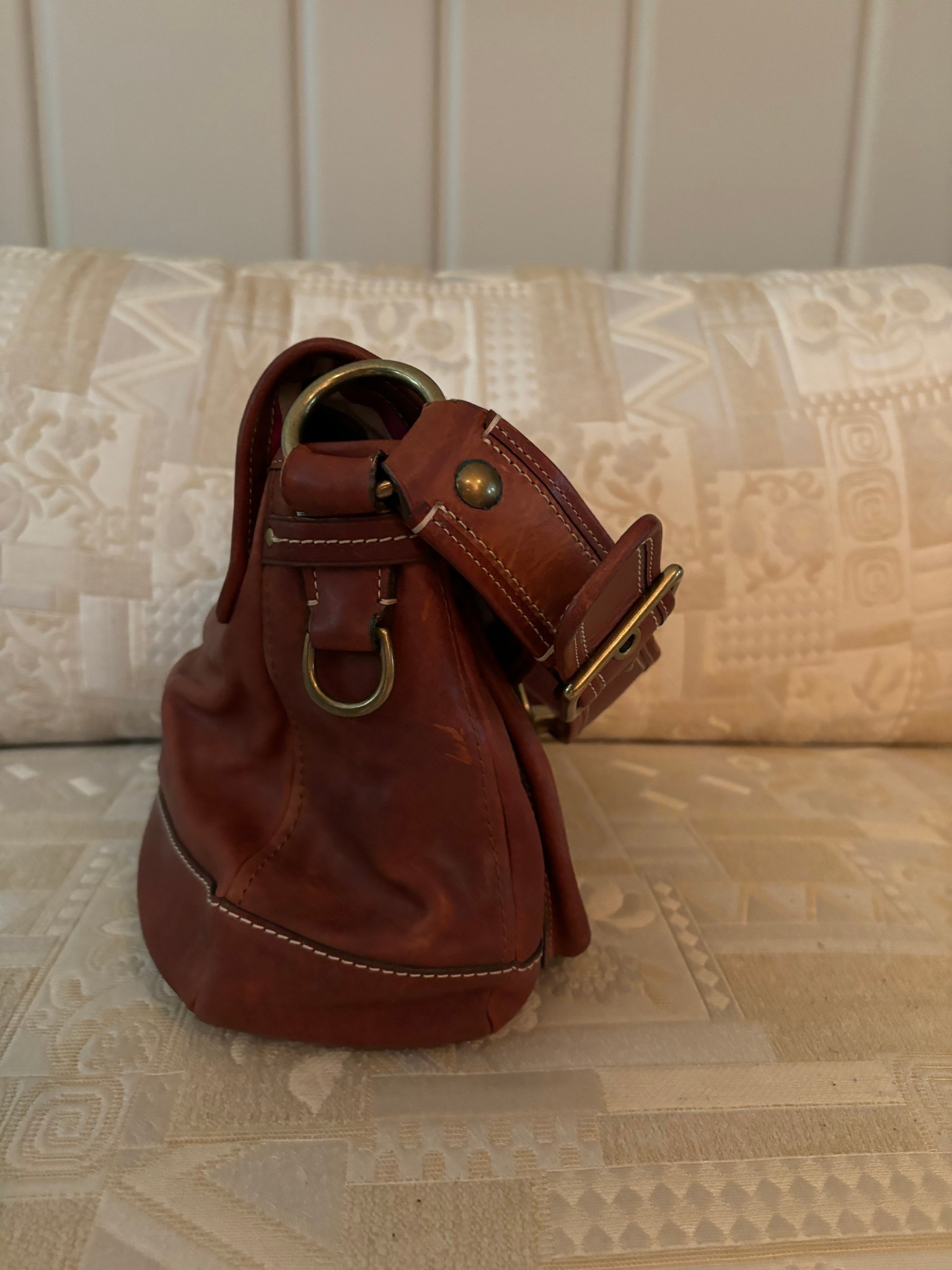 Vintage Coach Legacy Whiskey, Ltd. Ed. 10329 Leather Flap Bag 