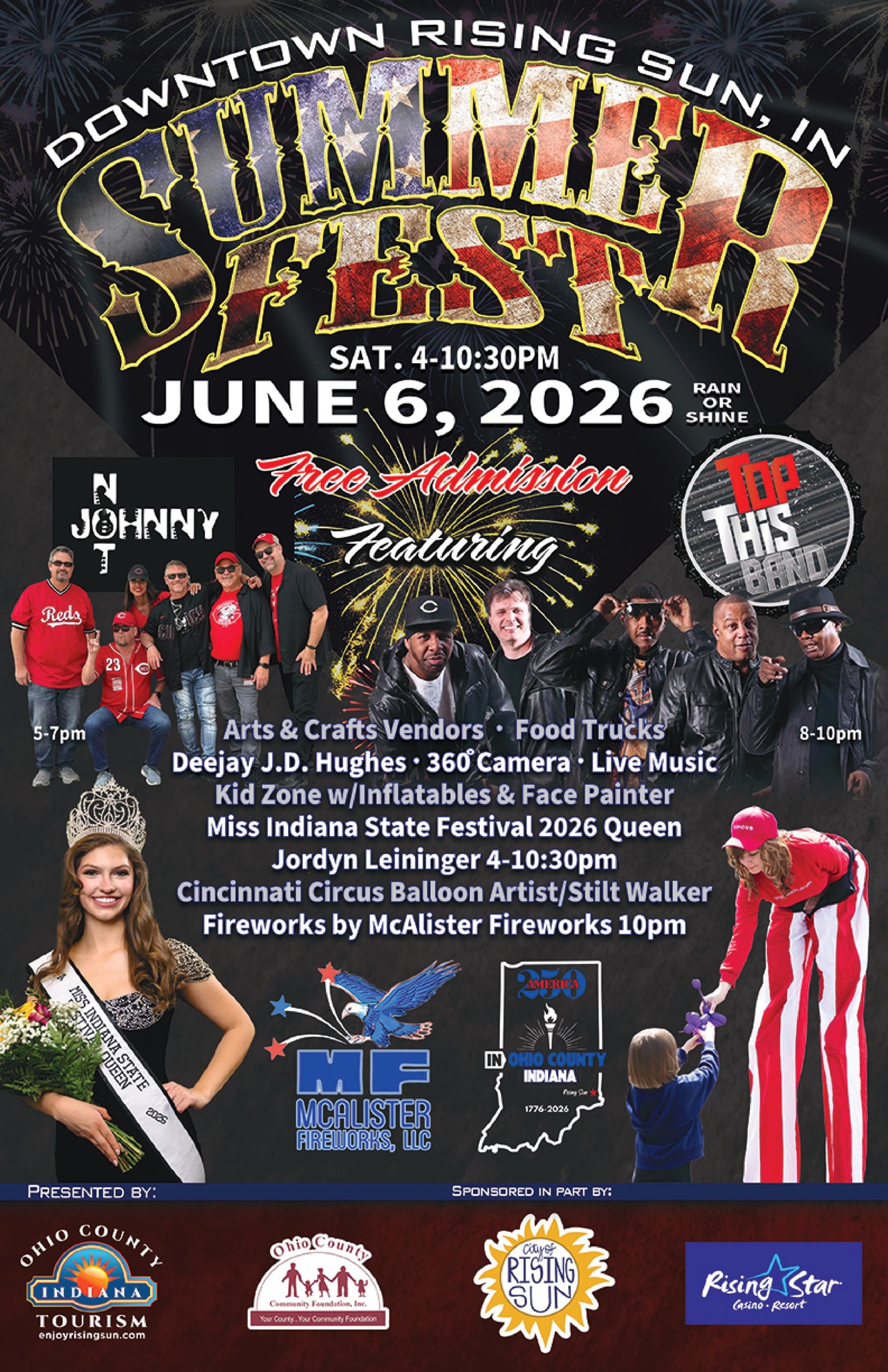 Rising Sun Summer Fest in Ohio County, Indiana on June 6, 2026