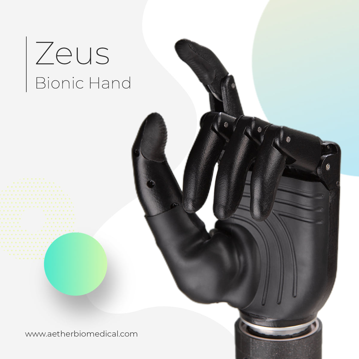 Zeus hand has two selectable thumb... - Aether Biomedical | Facebook