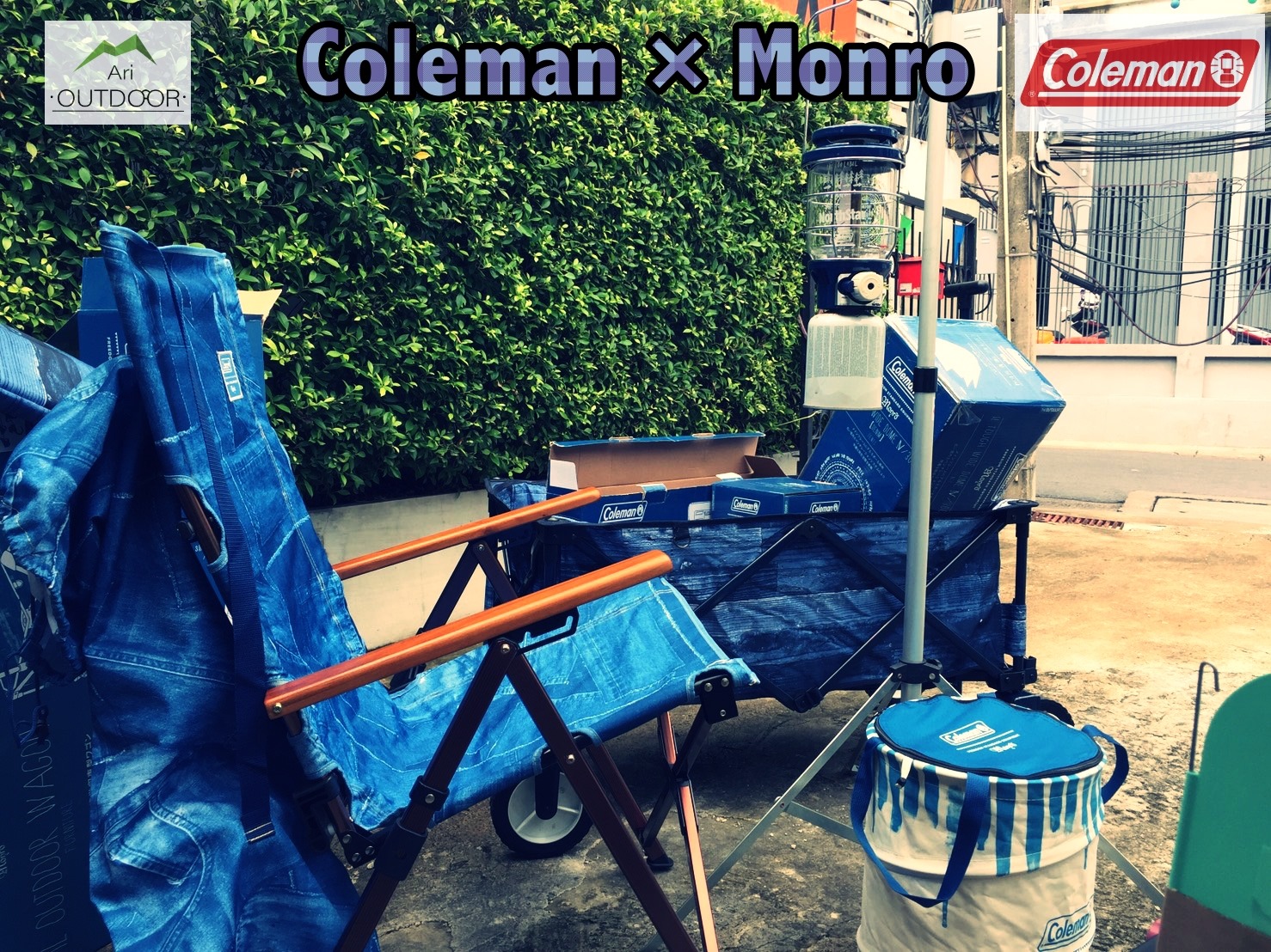 🔵⚪️Coleman X Monro INDIGO LABEL⚪️🔵 สินค้าเหลือน้อยแล้วค้าบบ