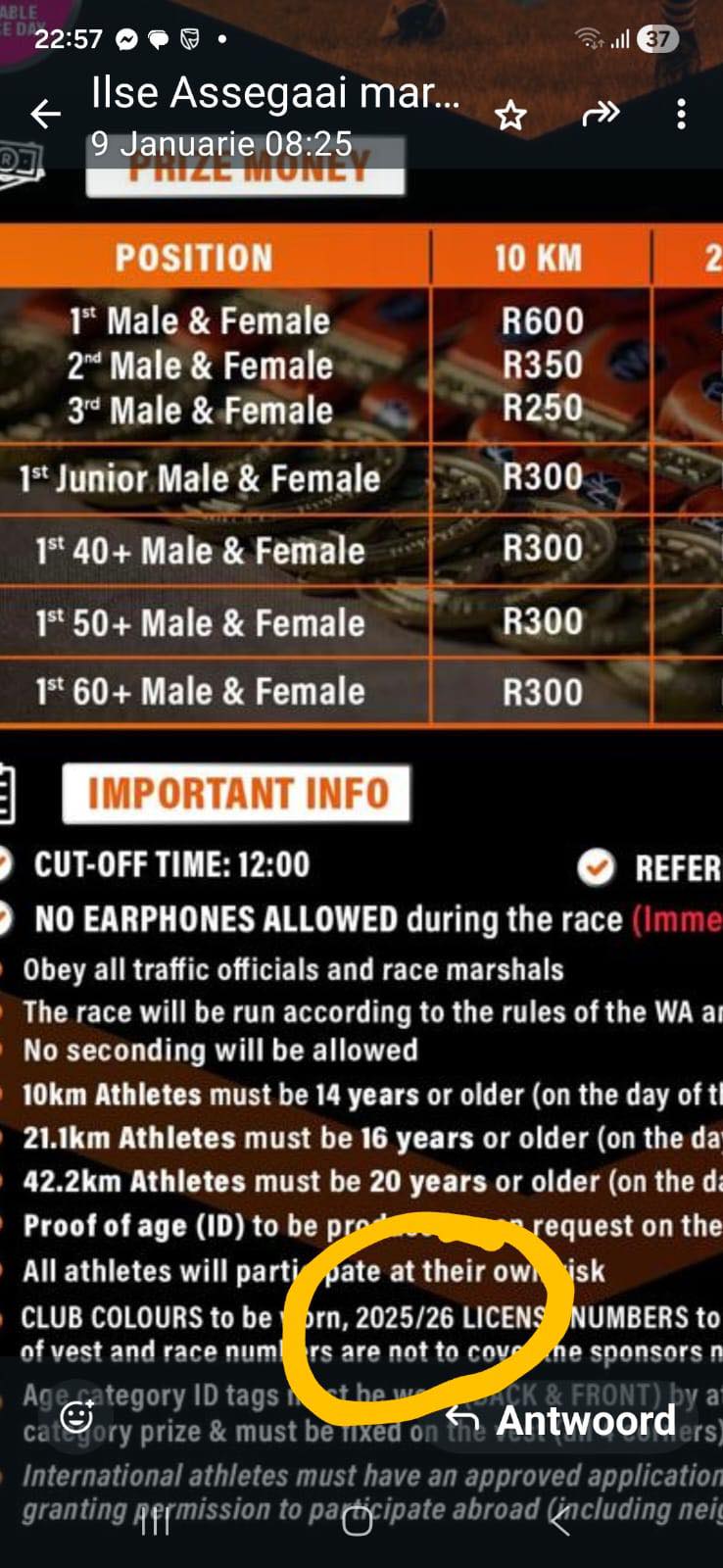 Assegaai - 🚨🚨 URGENT NOTICE – ALL RUNNERS & WALKERS 🚨🚨 This is a ...