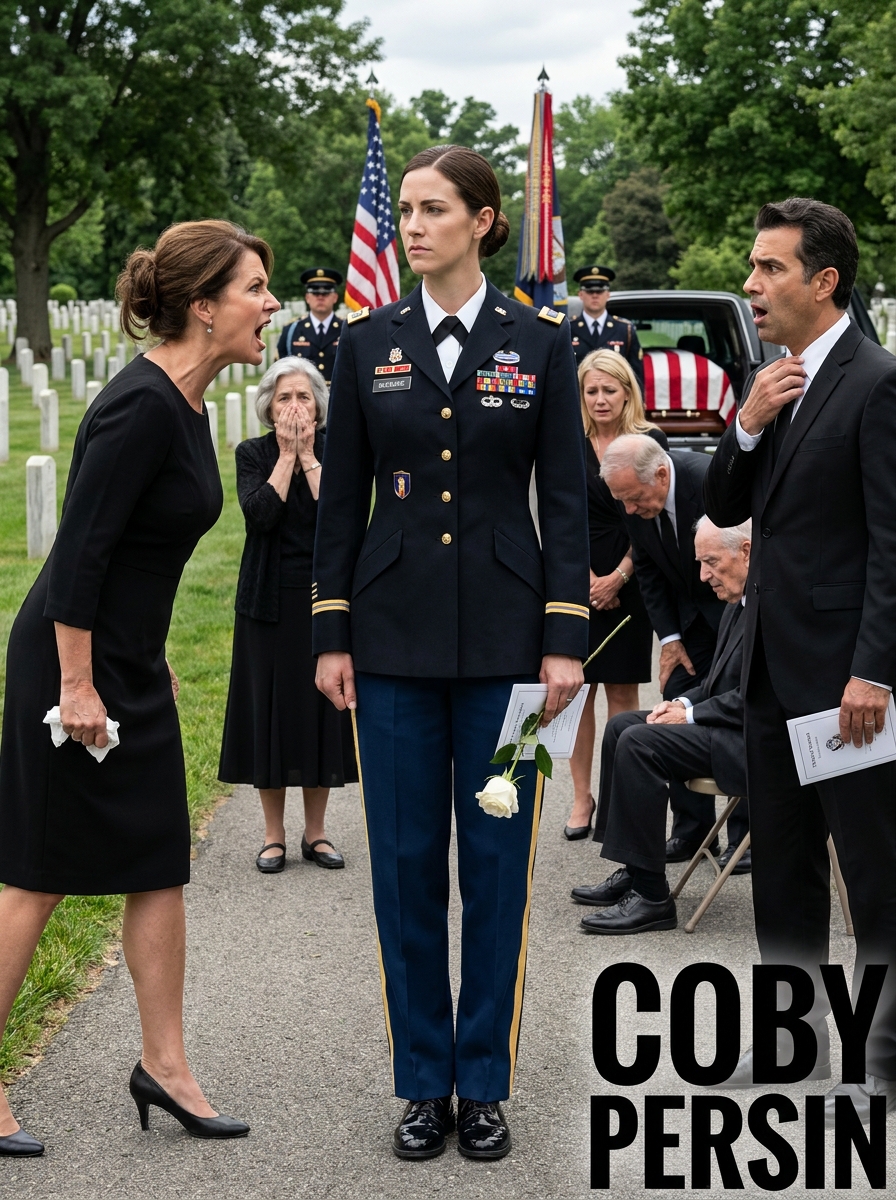 My sister sneered at me for wearing my military uniform to our father's funeral, loudly asking if I couldn't afford a black dress. I was left standing isolated by the graveside while