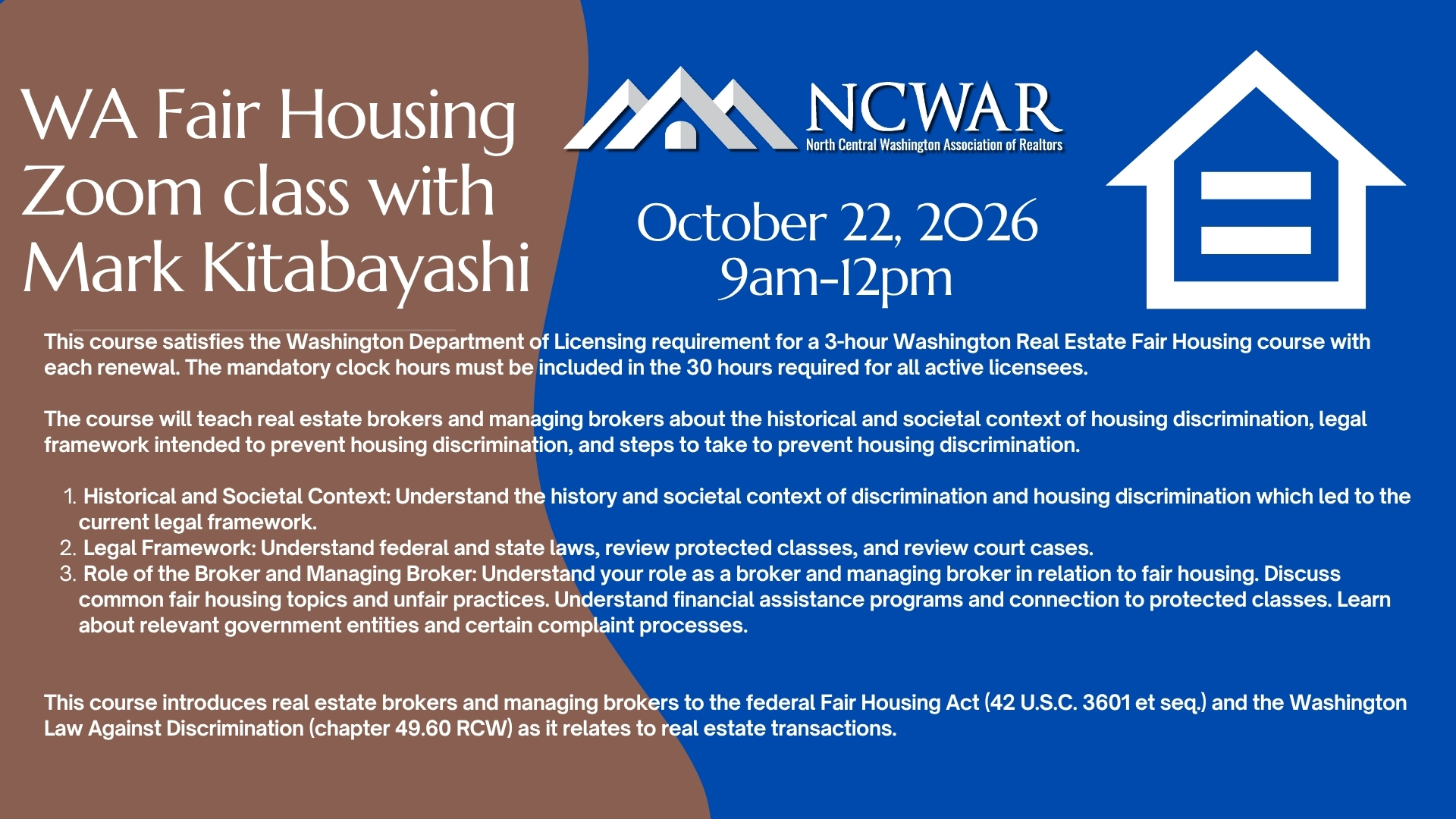 WA Fair Housing - with Mark Kitabayashi
