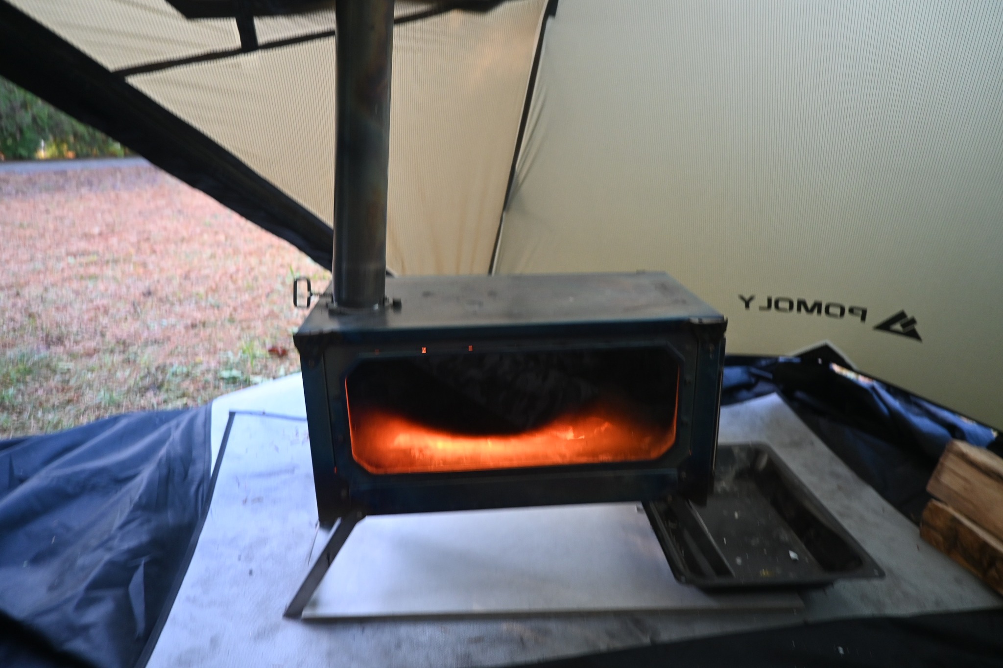 Test of the Pomoly Dune Solo small fine goes with stove gets warm 