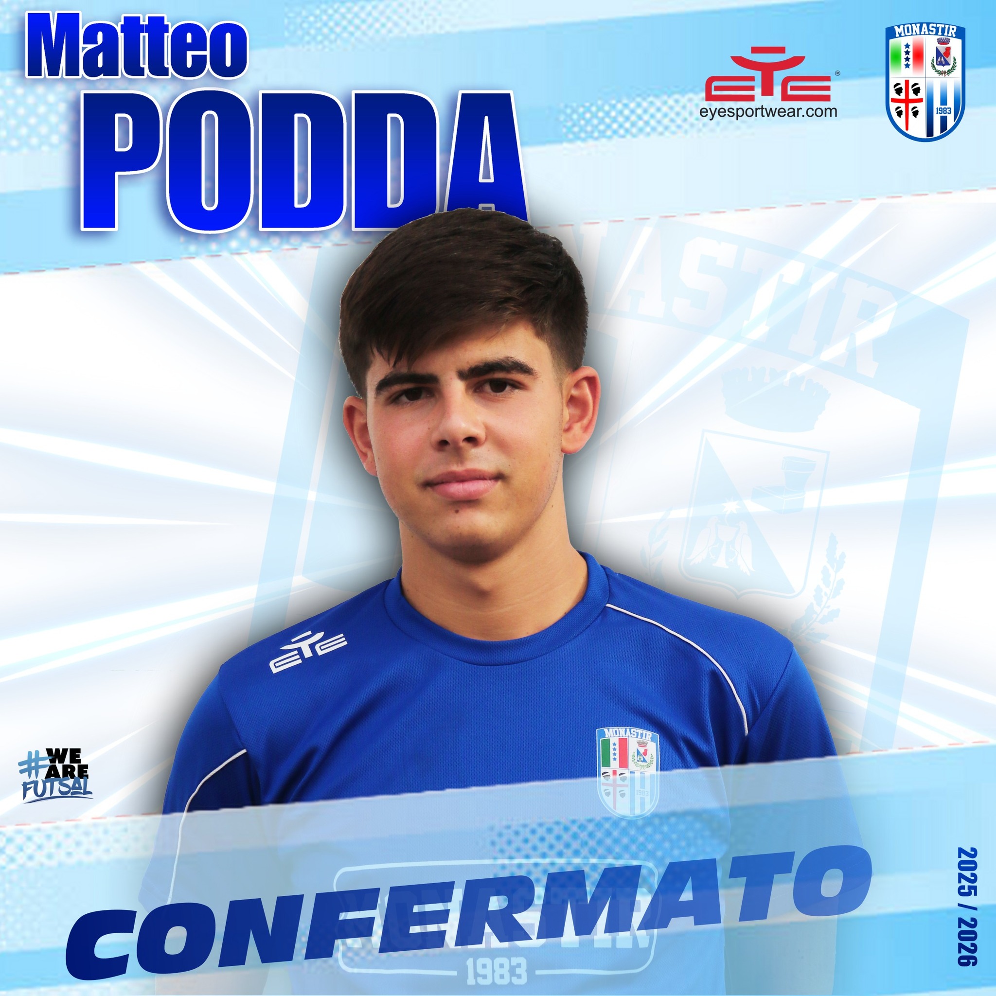 ASD - ️ 𝗠𝗮𝘁𝘁𝗲𝗼 𝗣𝗼𝗱𝗱𝗮 𝗮𝗻𝗰𝗼𝗿𝗮 𝗰𝗼𝗹 𝗠𝗼𝗻𝗮𝘀𝘁𝗶𝗿! ️🏻⚪️🔵 È al terzo anno in ...