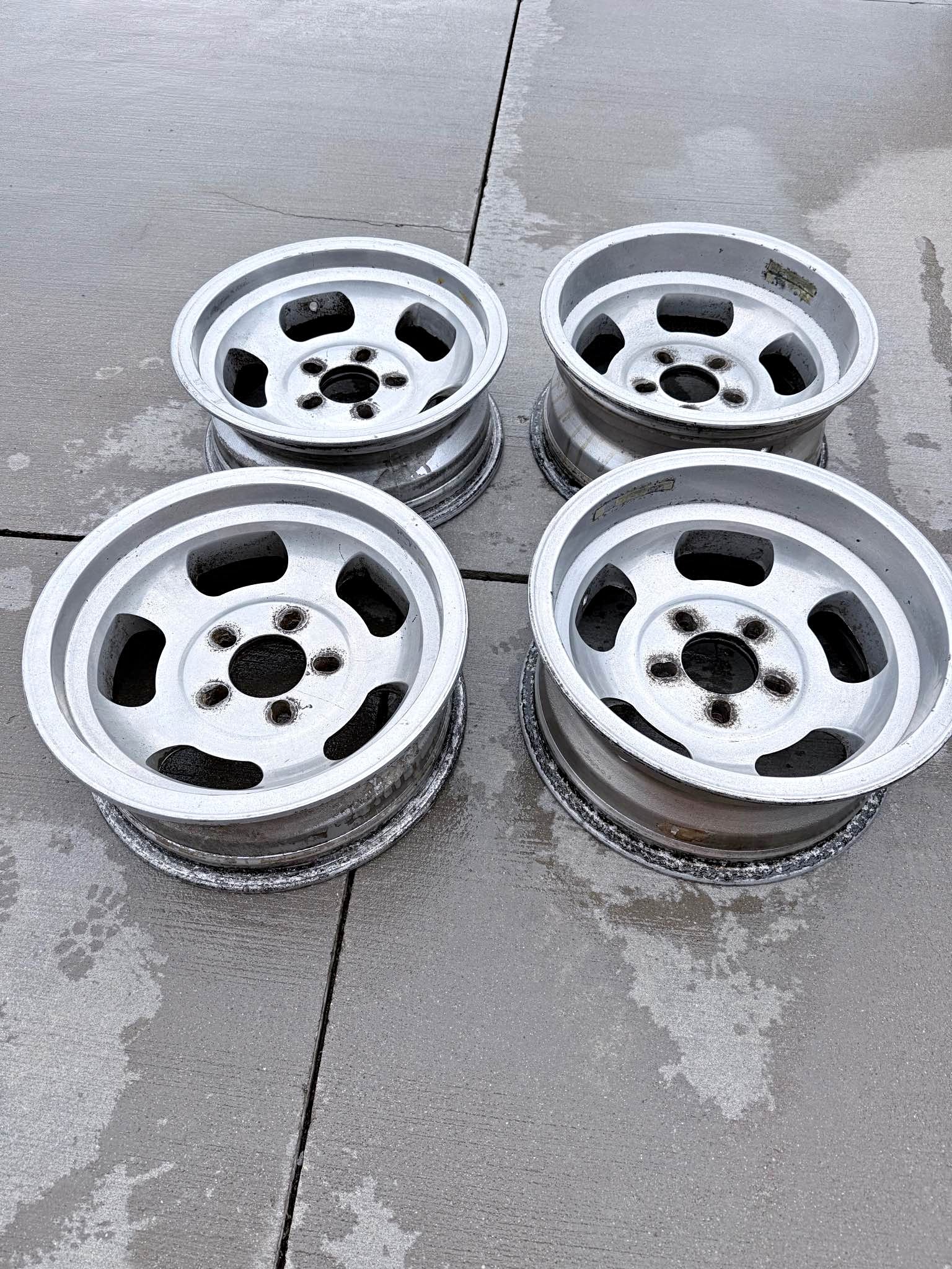 Vintage 15” Slotted Aluminum Rims - Car Wheels, Tires & Parts ...