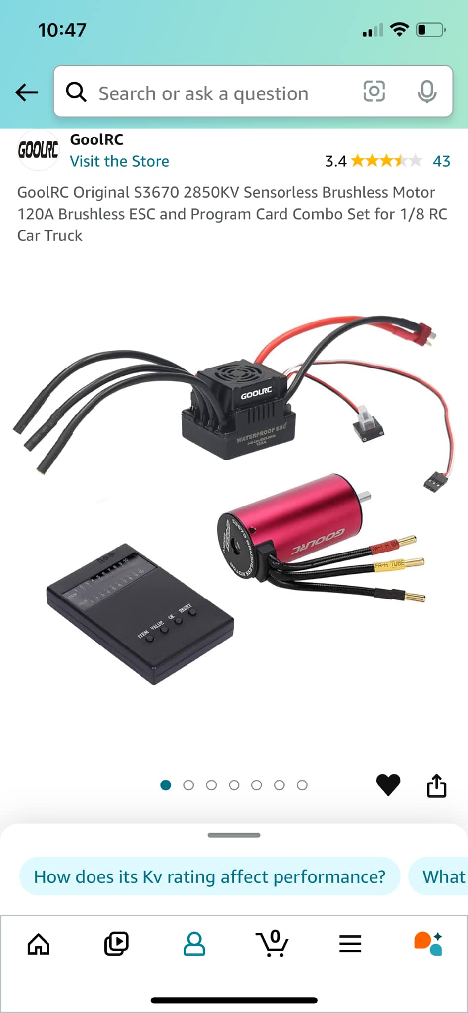 Is Spektrum Firma 1900kv setup good for 1/8 scale beginners?
