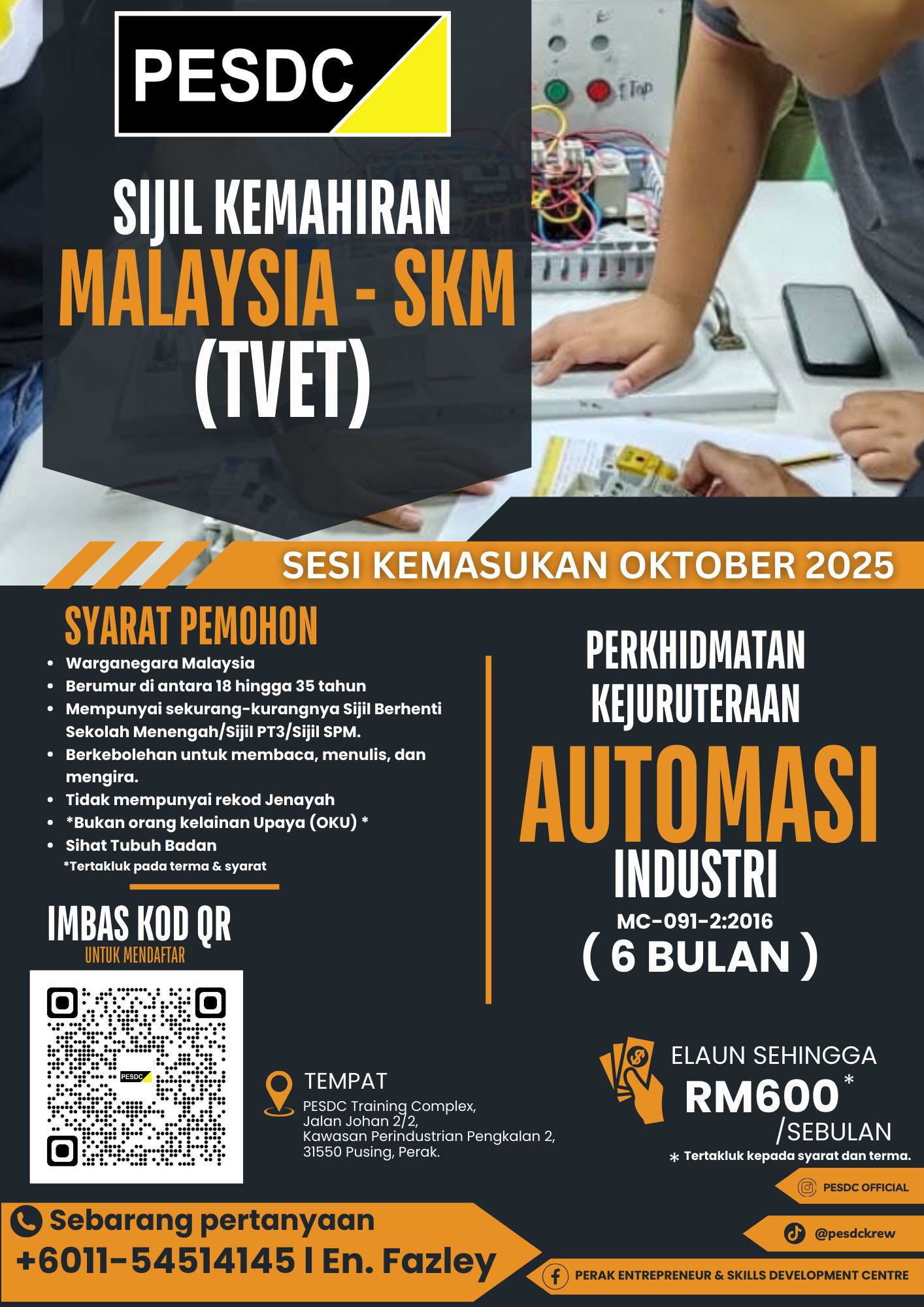 Perak Entrepreneur and Skills Development Centre | Pusing