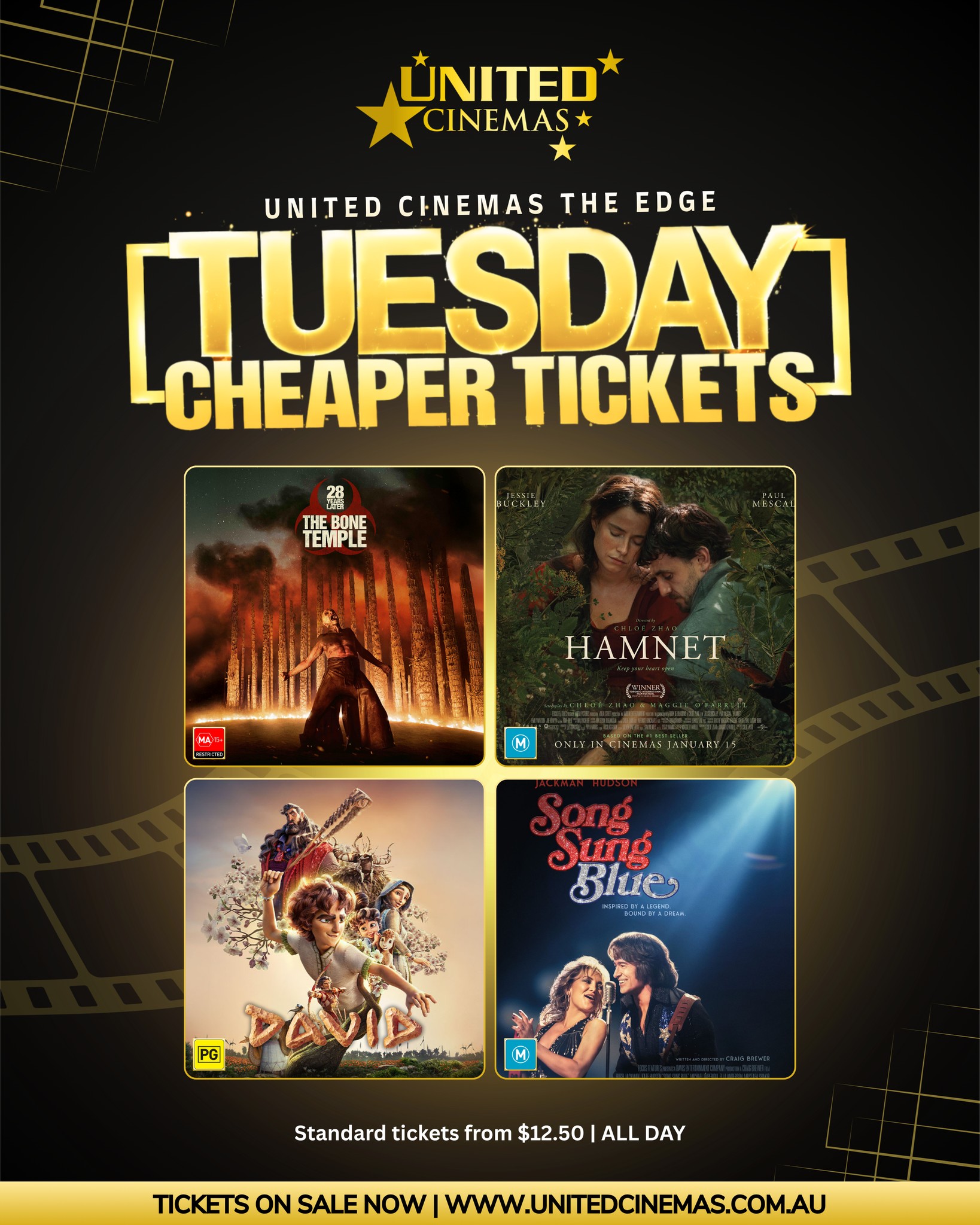 United - 🎬 TOMORROW is #TUESDAY and at United Cinemas The Edge it means ...