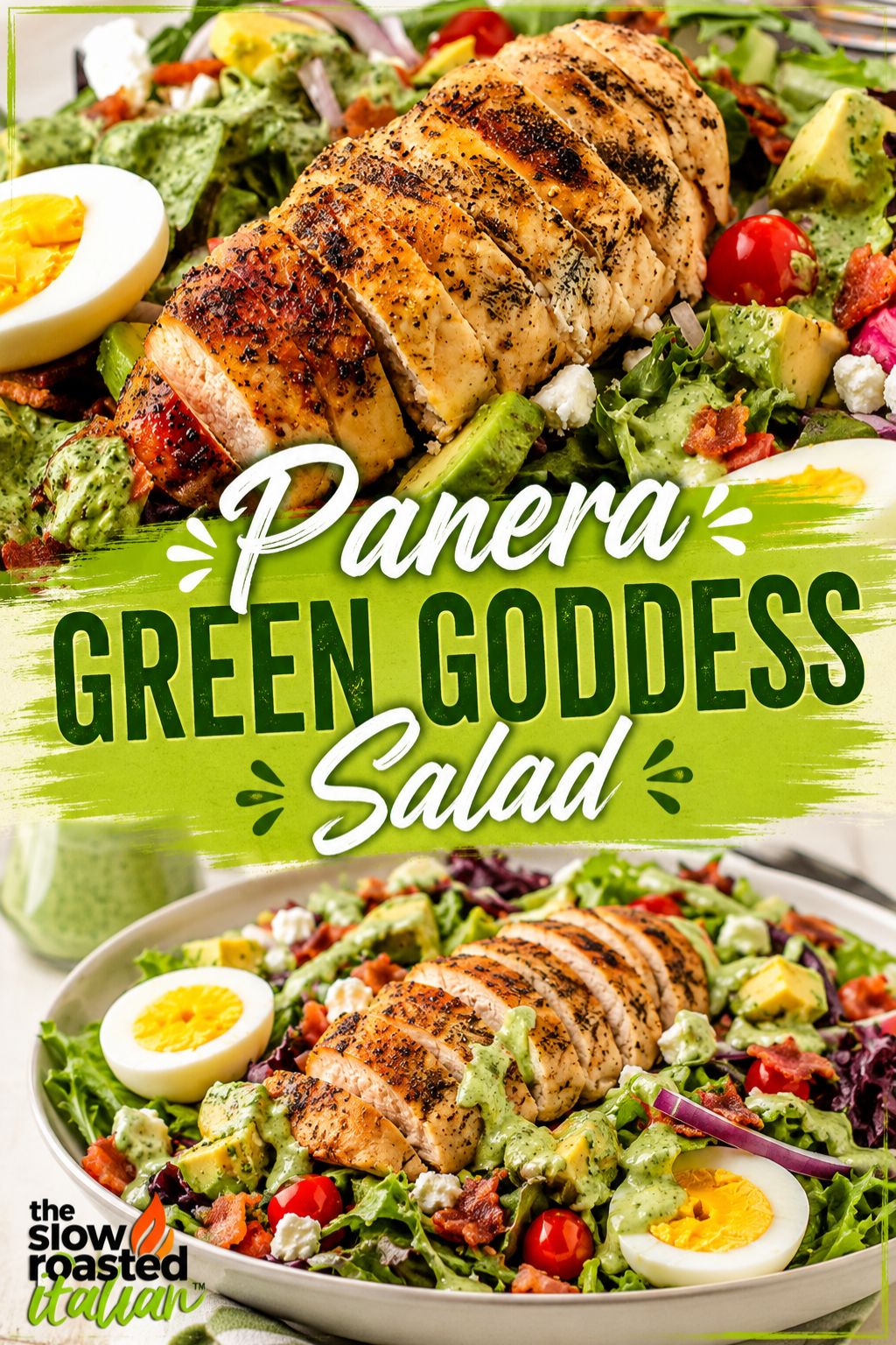panera green goddess dressing where to buy Avocado. Bacon. Hard-boiled eggs. Feta. Chicken. All on spring greens with dressing. This is what does right — and now so can you. 🥗🌿 Grab the recipe below! 👇 green goddess salad