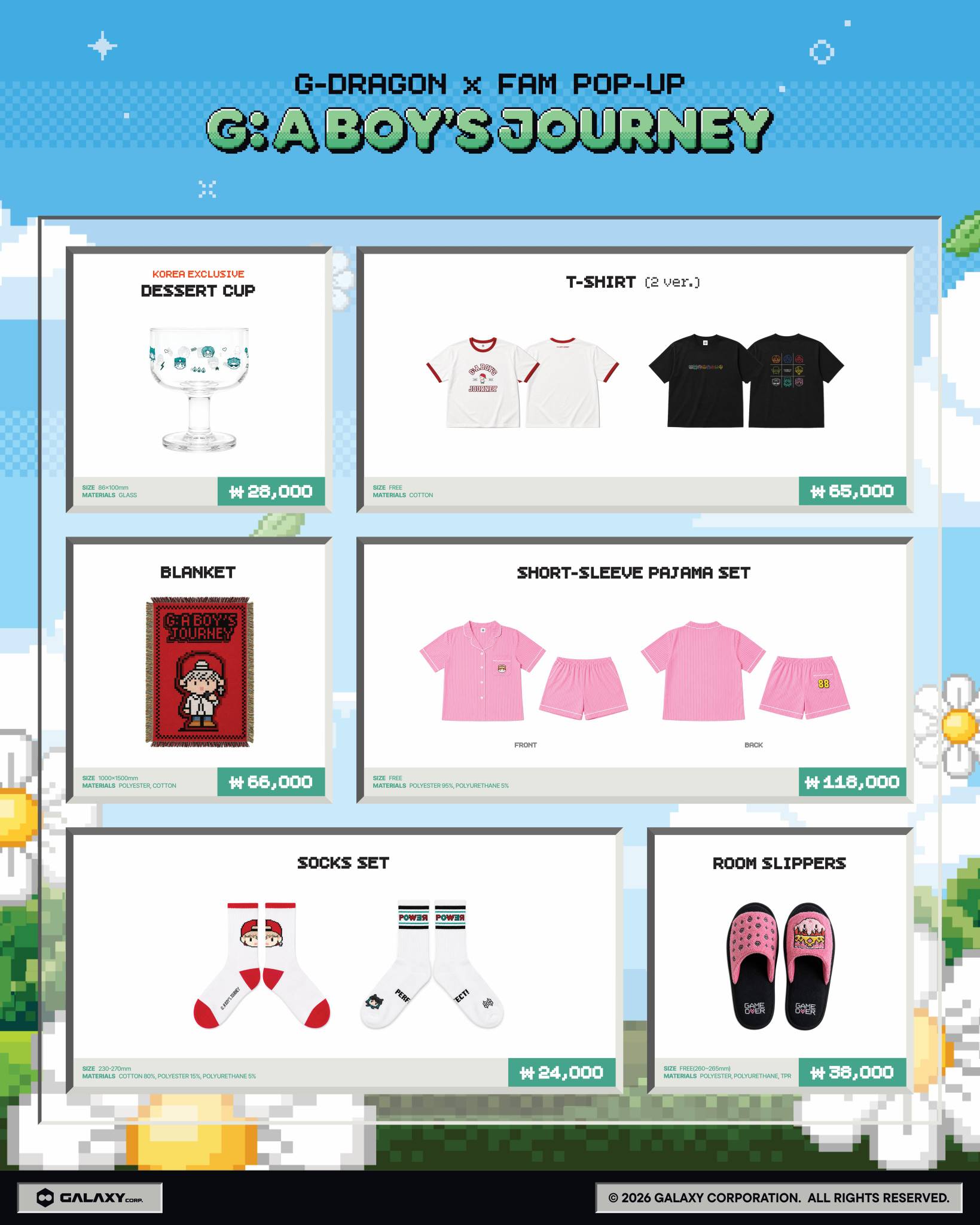G-DRAGON x FAM POP-UP [G: A BOY'S JOURNEY] Official Merch | 快闪