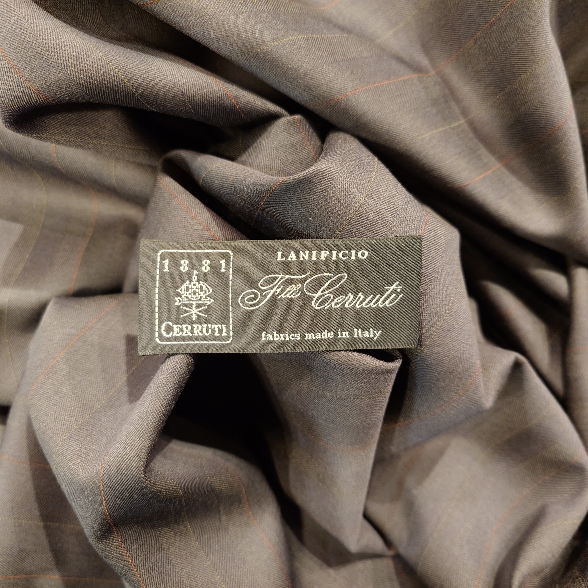 チェルッティ1881のオーダースーツ地 CERRUTI 1881 WOOL 100% STRIPE